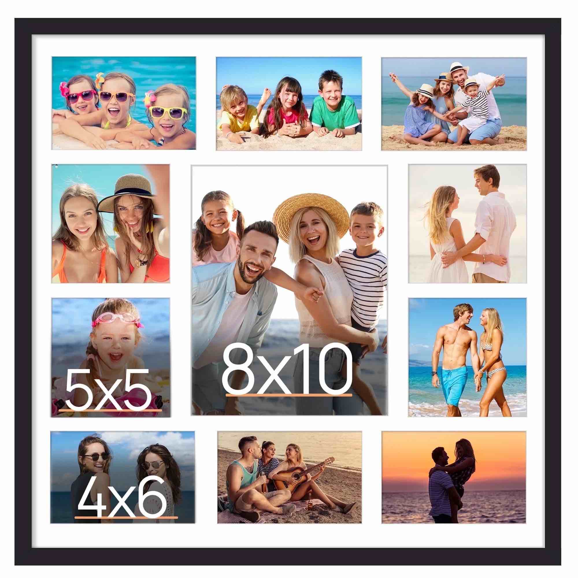 20x20 Sindcom Collage Picture Frame, Black