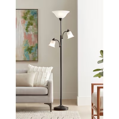  allen + roth 72.5-in Oil Rubbed Bronze Multi-head Floor Lamp