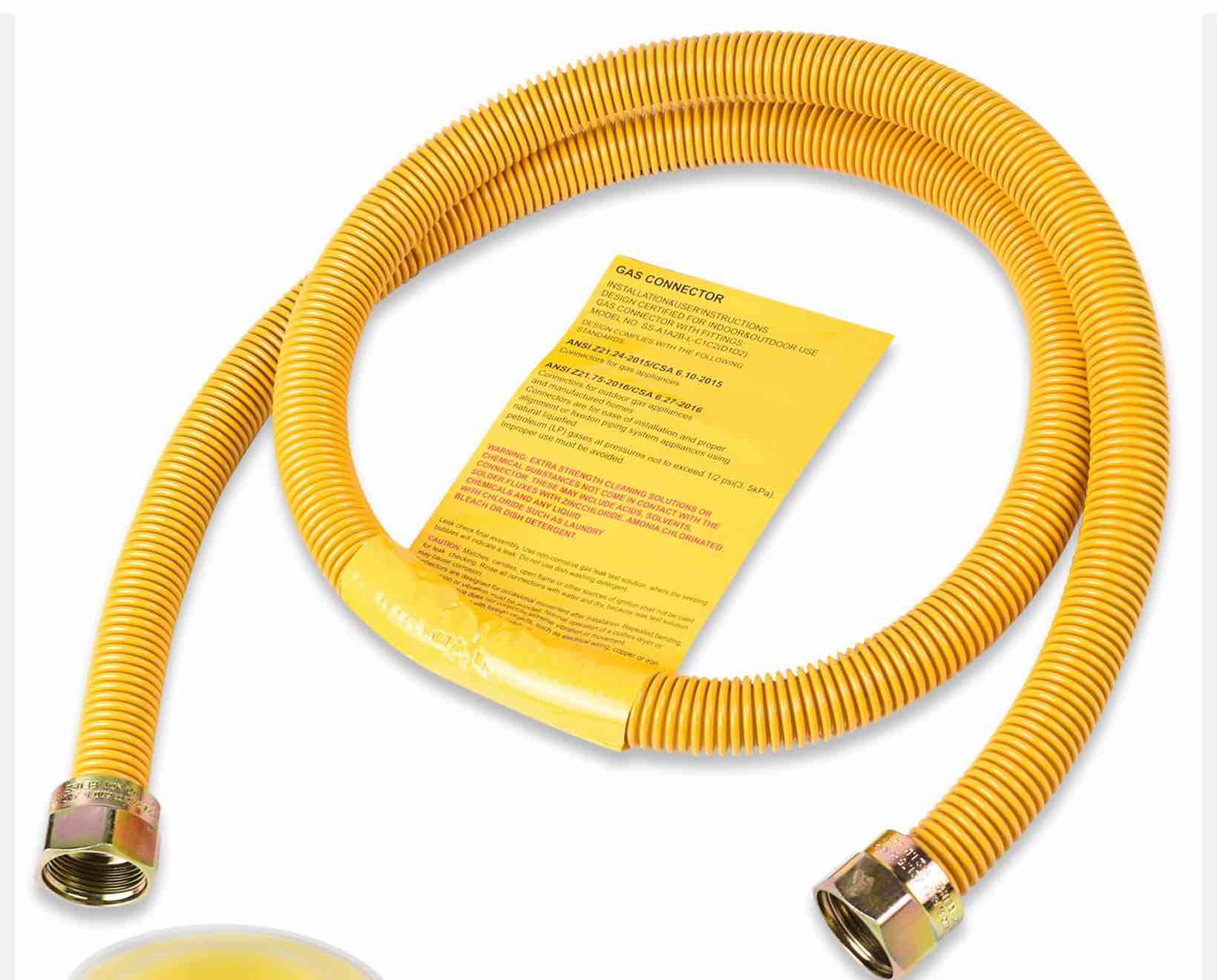 Eastman Safety Plus 1/2 in. FIP X 1/2 in. D MIP 48 in. Stainless Steel Installation Kit