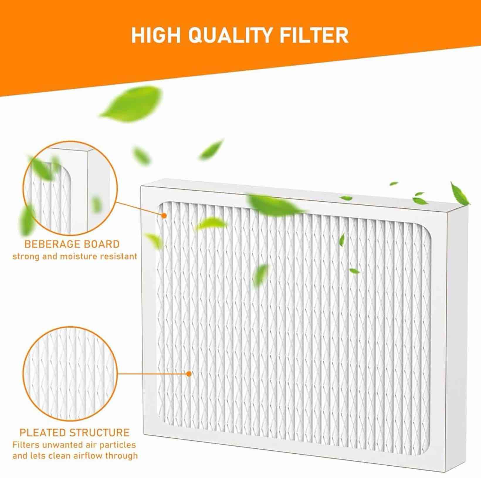 Condition photo showing Good Condition for dr90 dehumidifier filter 14 x 17.5 x1.75 merv13 for honeywell dr120 dehumidifiers (50070171-002) and santa fe advance90, advance100, advance120 dehumidifier models - used for basement 2 pack