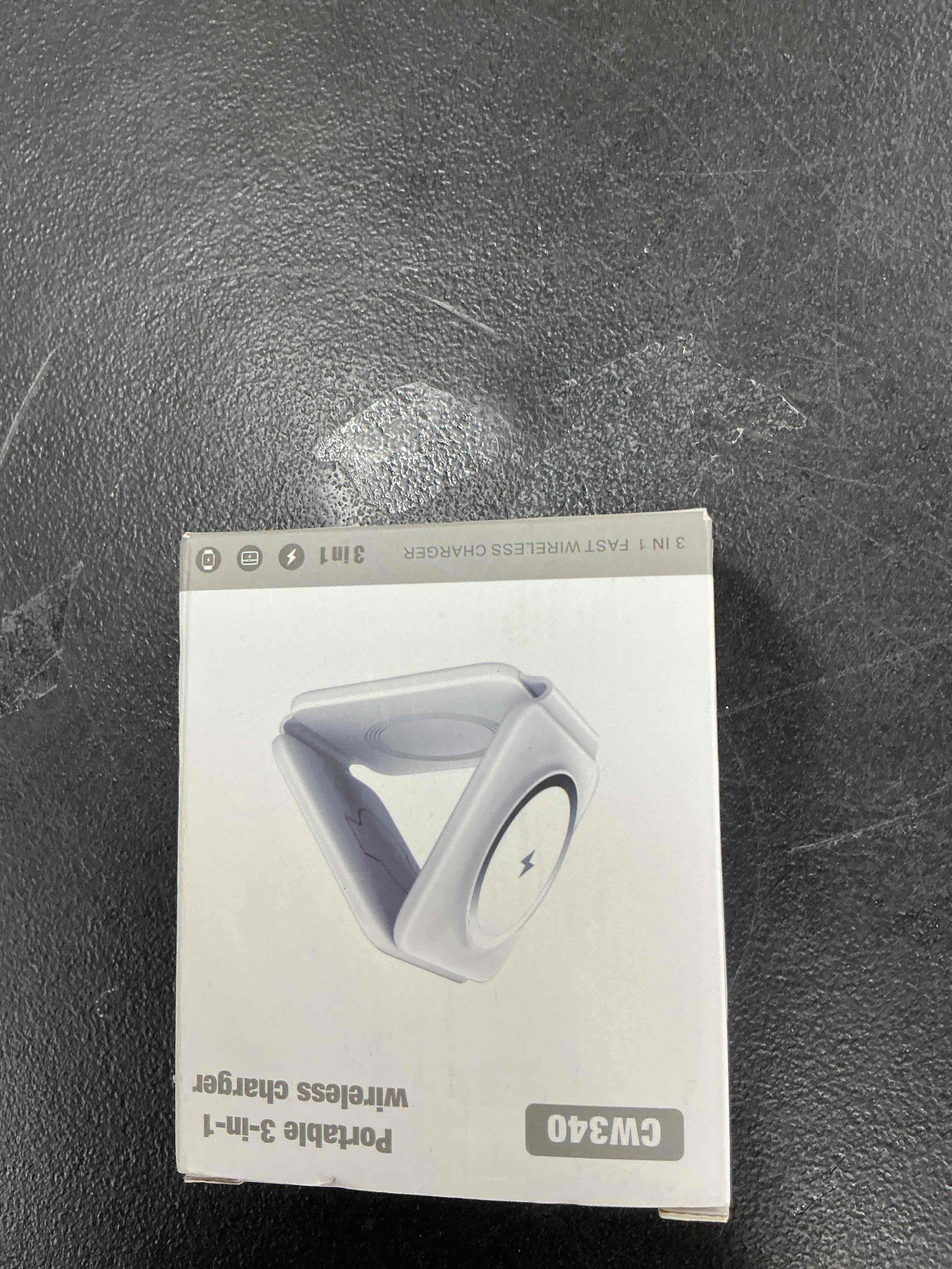 Condition photo showing New/Like New for Charging Station for Apple Multiple Devices - 3 in 1 Foldable Magnetic Wireless Charger Dock - Travel Charging Pad for iPhone 16 15 14 13 12 Pro Max Plus Watch & Airpods White