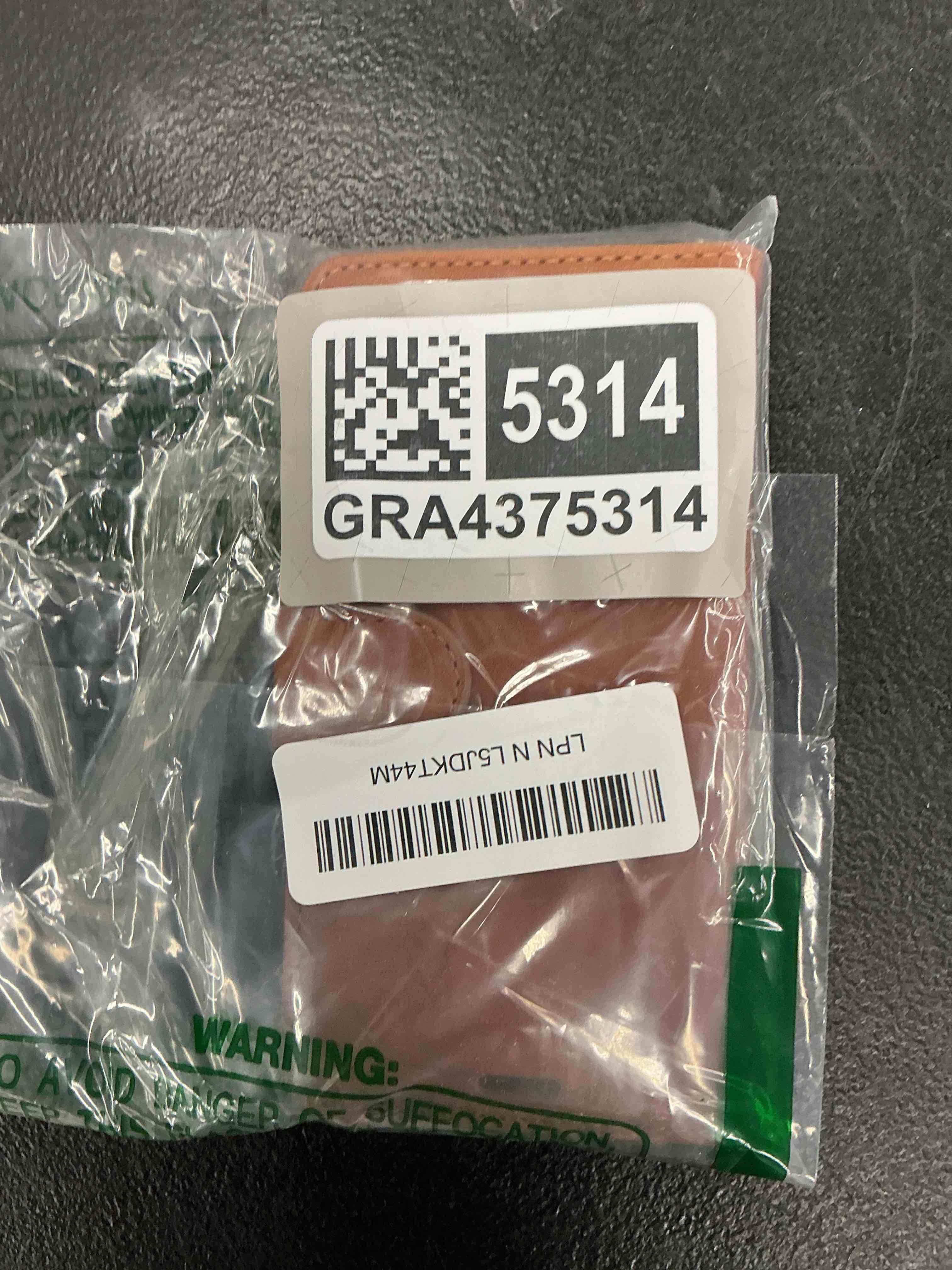 Condition photo showing Good Condition for JHWVVTF Wallet Case for iPhone 12 Mini 5.4 inch, RFID Blocking 3 Card Slots Holder, Wrist Strap, Shockproof Protective Stand Soft Leather Folio Flip Phone Cover (Brown) for iPhone 12 Mini 5.4" Brown