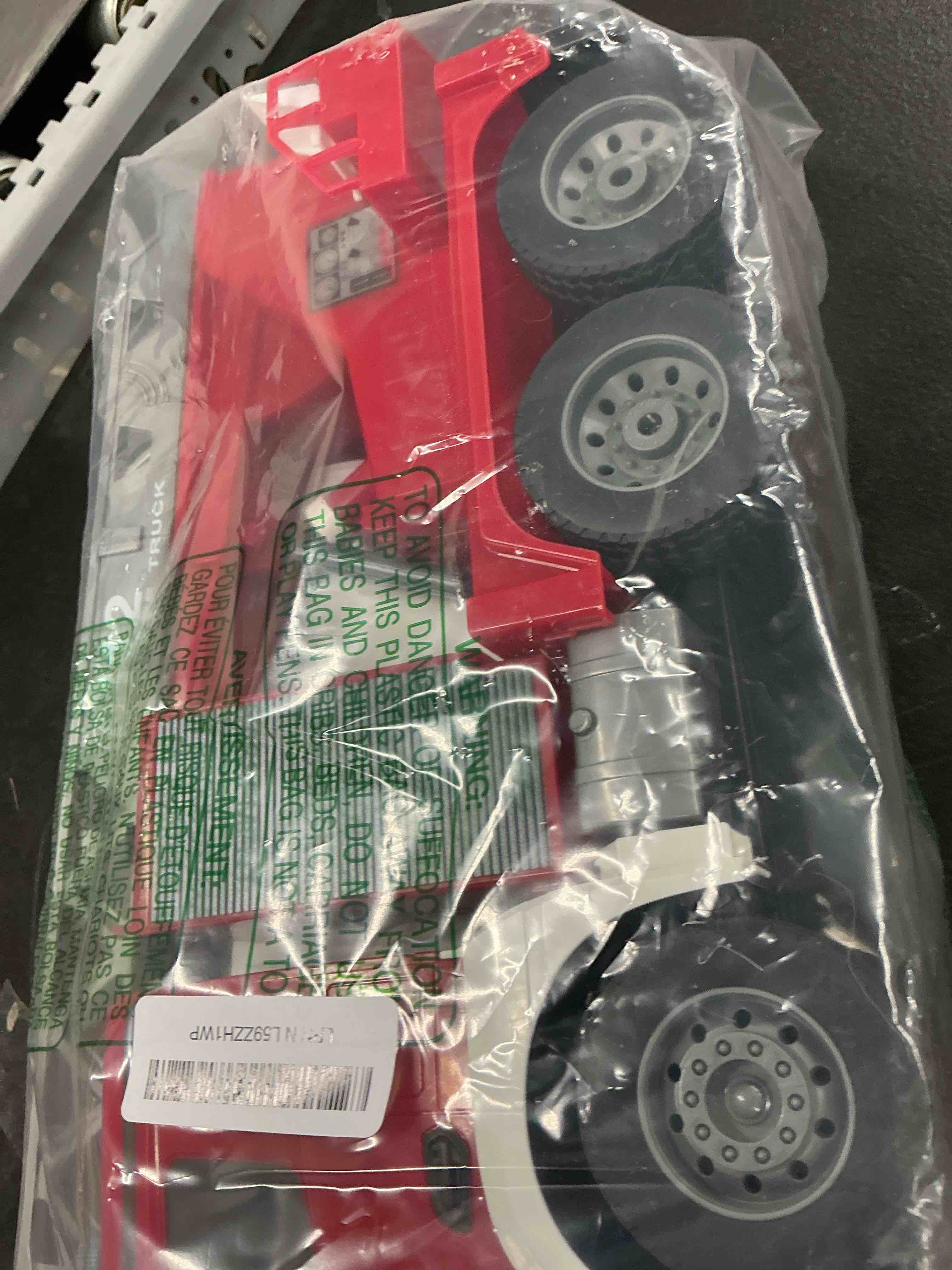 Condition photo showing New/Like New for Benz Licensed Remote Control Fire Truck, RC Fire Truck Toy, Rechargeable Construction Truck Toys with Alarm Lights, Hose, Working Water Pump and Rotating Rescue Ladder Fire Truck Toys Gift for Kids