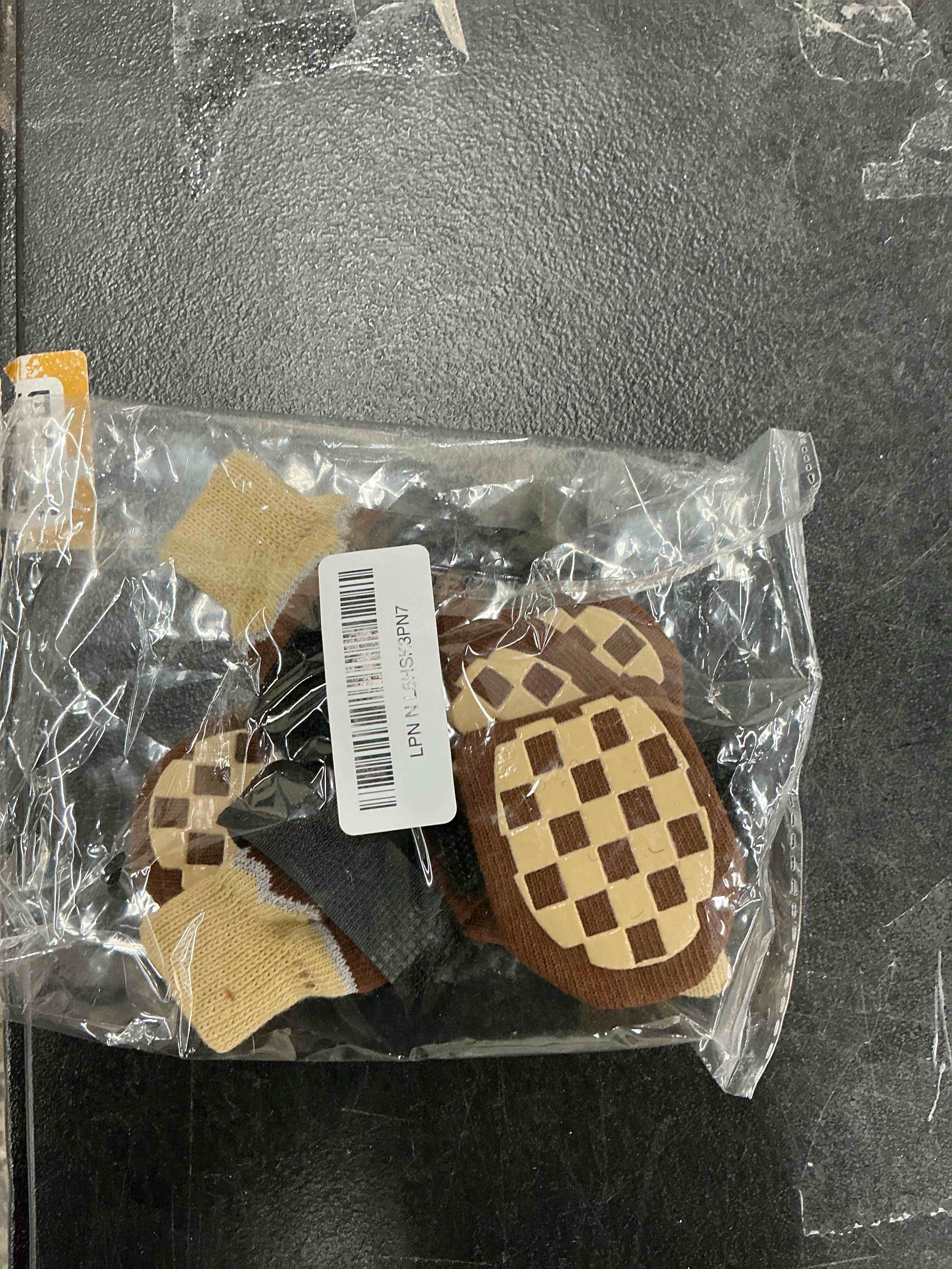 Condition photo showing New/Like New for EXPAWLORER Dog Socks to Prevent Licking Paws with Grippers for Hardwood Floors Anti Slip, Reflective Dog Cold Winter Shoes Booties Boots & Paw Protectors with for Small Medium Large Senior Dogs S Small Brown
