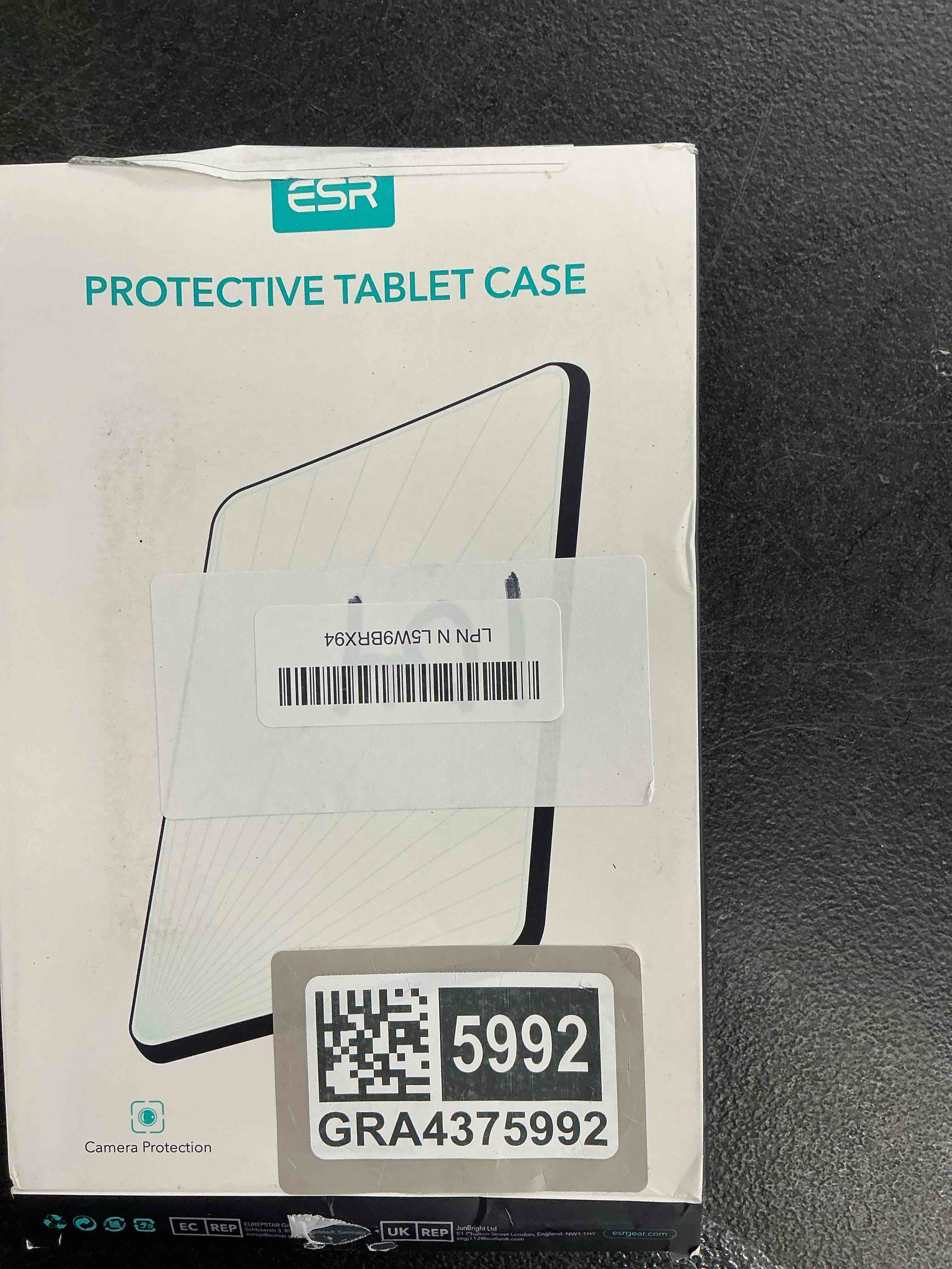 Condition photo showing New/Like New for ESR for iPad mini 7 A17 Pro Case, iPad mini 7th/6th Generation Case (2024/2021), Slim Trifold Two-Way Stand, Powerful Magnetic Attachment, Durable Protection, Supports Pencil Pro&Pencil(USB-C), Black