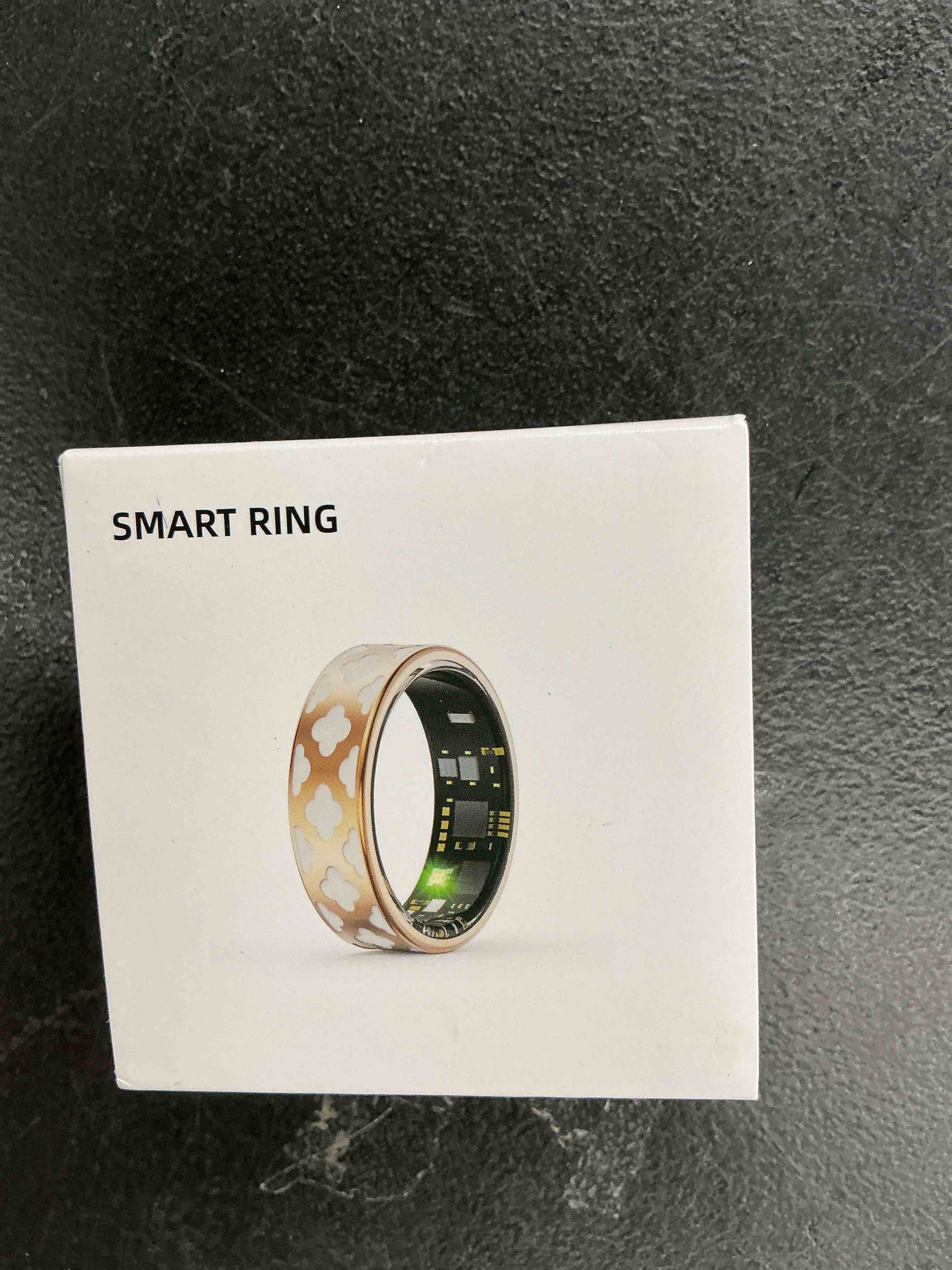 Smart Ring for Women Man, Health Fitness Tracker, IP68 Waterproof Sleep Tracker with Charging Case and Ring Protector, No Subscription Fee for iPhone & Android (Rose Gold, 11#)