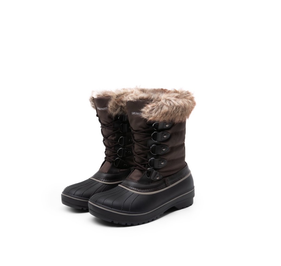 Dream Pairs Women Winter Mid Calf insulation Waterproof Faux Snow Boots size 8