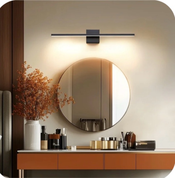 EDISHINE LED Bar Light Wall Mounted Vanity Lights for Bathroom Mirror,3000K Warm White 18 Watt