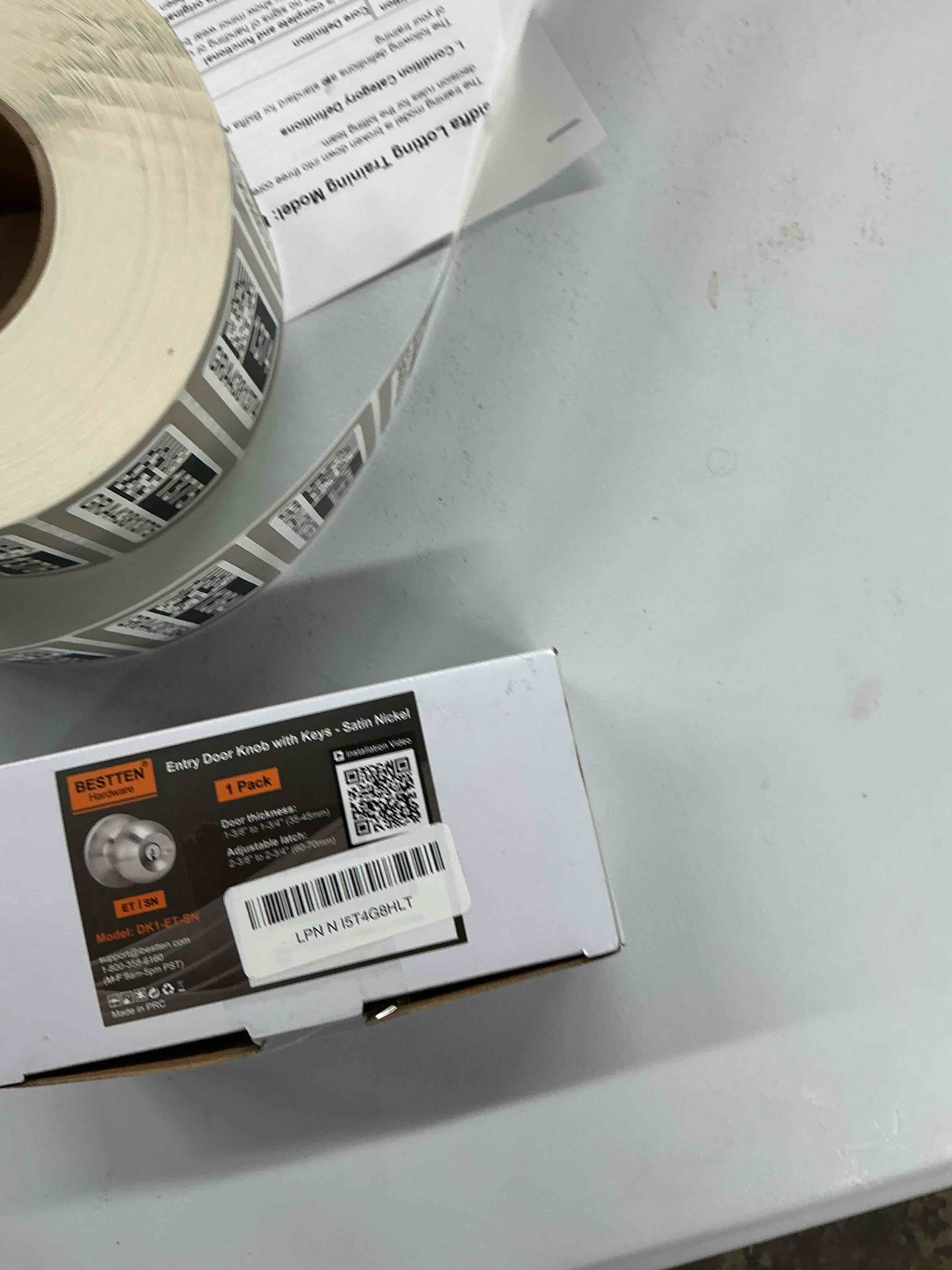 BESTTEN Keyed Entry Door Knob with Lock, Interior and Exterior Door Lock, Standard Ball, Satin Nickel 1 Satin Nickel