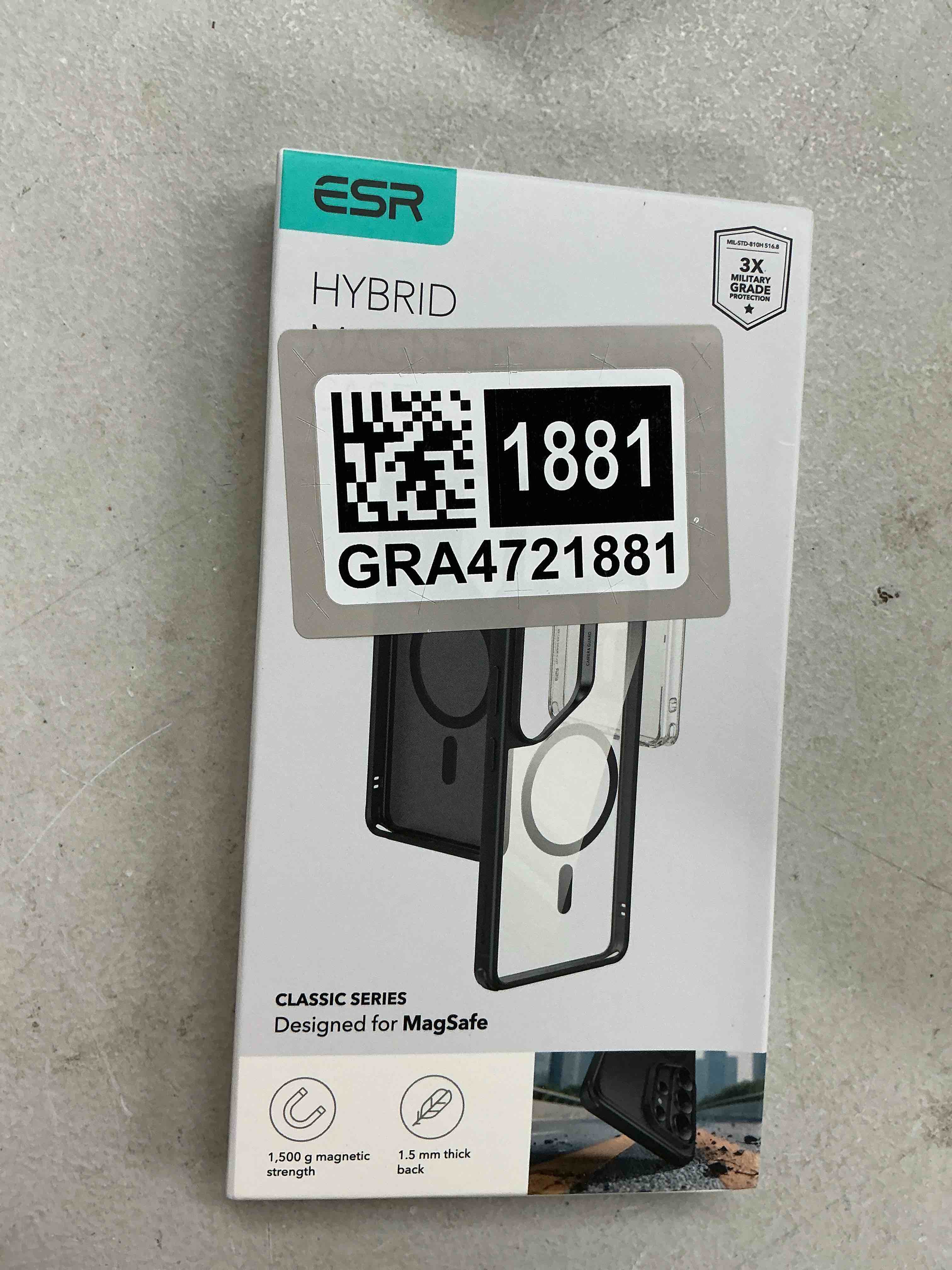 Condition photo showing Good Condition for esr for samsung galaxy s26 ultra phone case, compatible with magsafe, military-grade protection, shockproof magnetic case for samsung galaxy s26 ultra, classic hybrid series, clear grey clear grey s26 ultra