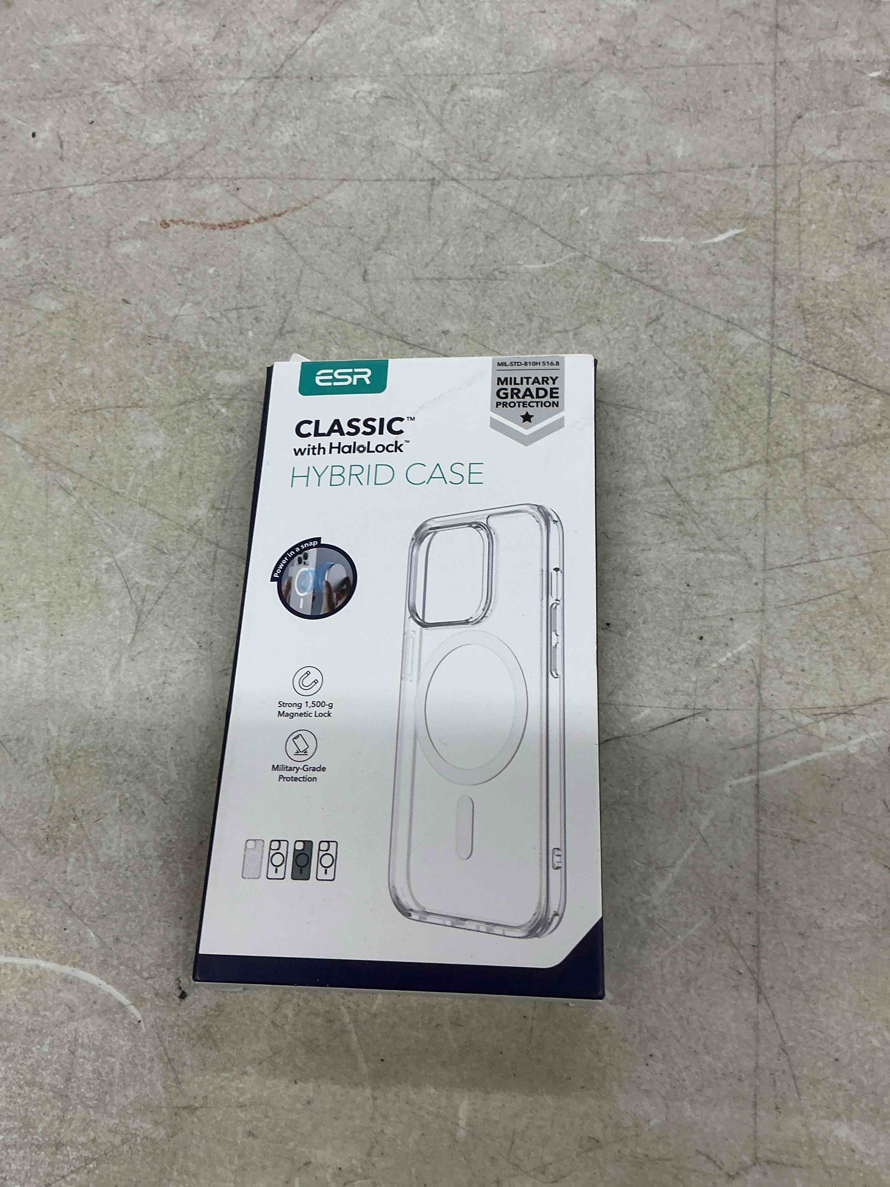 Condition photo showing Good Condition for esr for iphone 14 pro max case, compatible with magsafe, shockproof military-grade protection, yellowing resistant, magnetic classic hybrid case (halolock), clear iphone 14 pro max a-clear