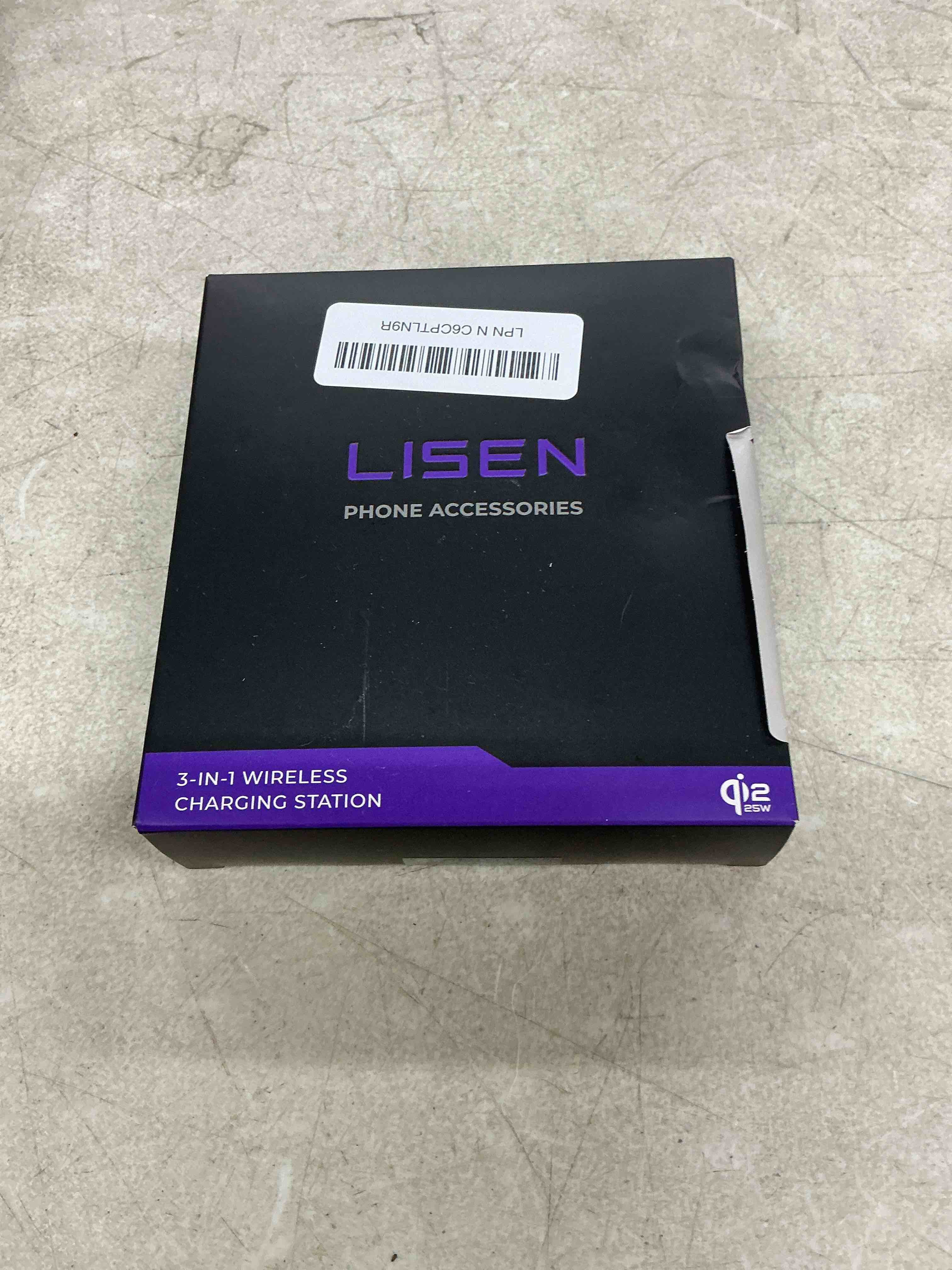 Condition photo showing New/Like New for lisen [ultra-fast 25w] 3-in-1 charging station for apple, qi2.2 25w foldable wireless magsafe charger stand for iphone 17/16/15/14/13 pro max, apple watch&airpods, travel portable with 45w adapter