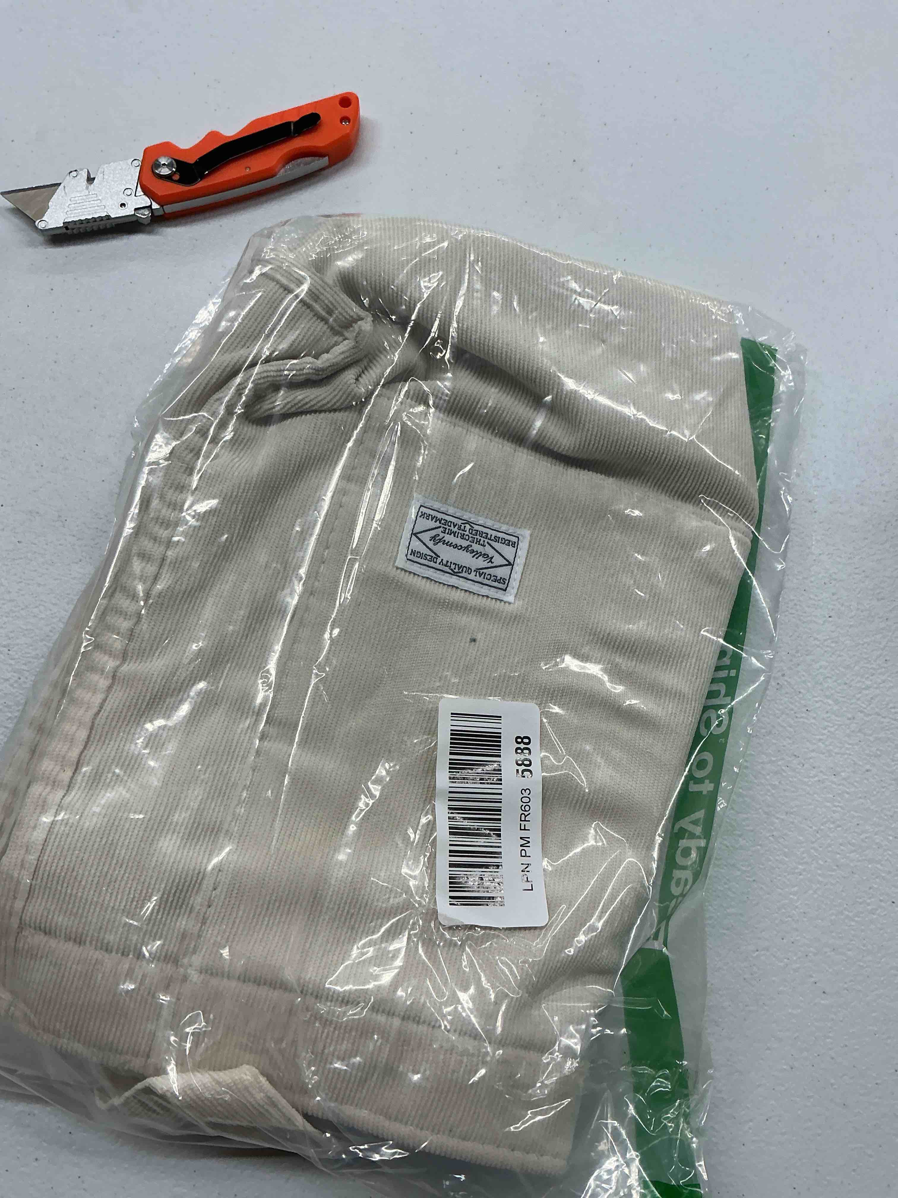 Condition photo showing Good Condition for kalidi women corduroy tote bag zipper casual tote's handbag big capacity shoulder bag with pockets