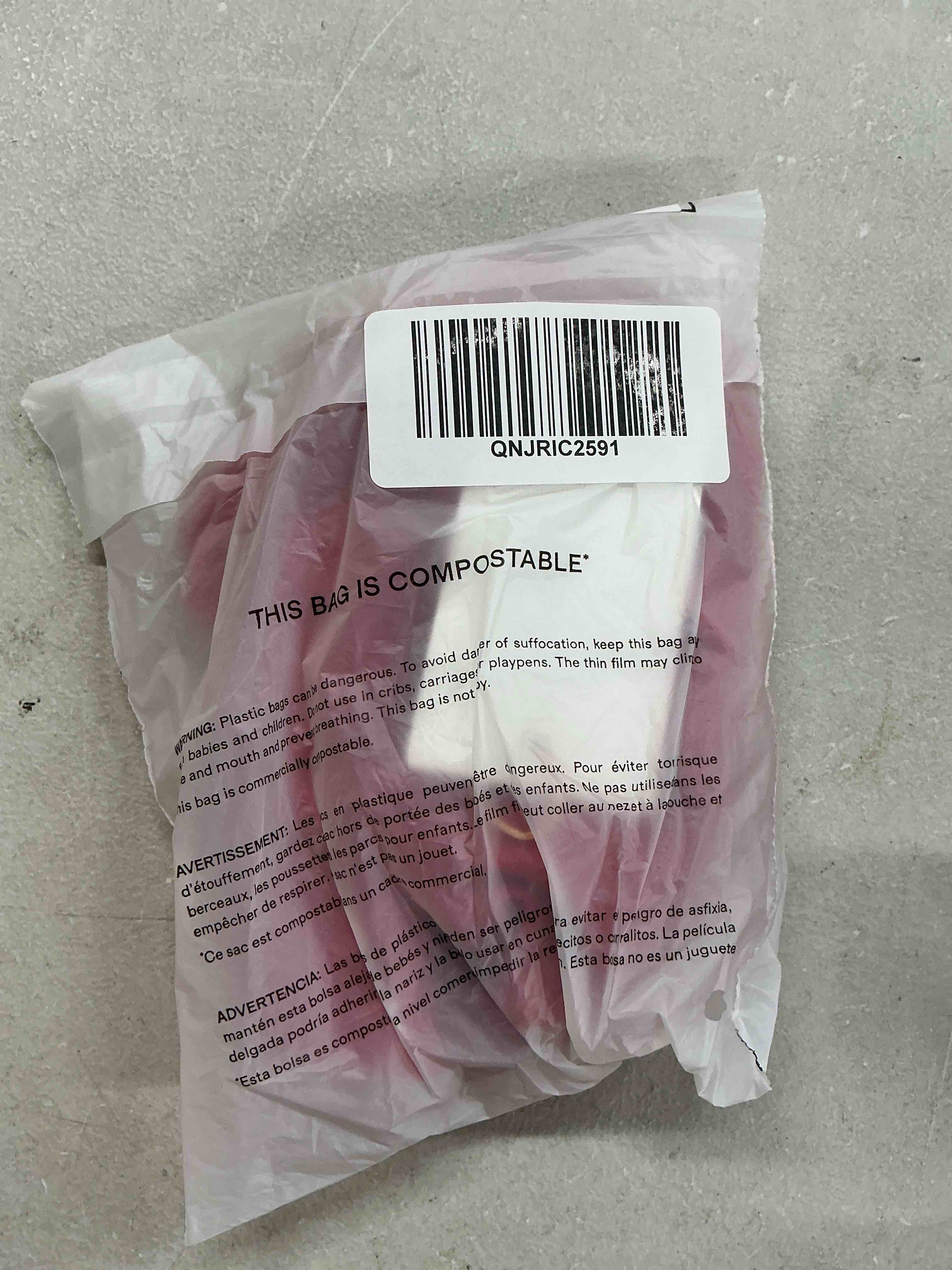 Condition photo showing New/Like New for quince italian high-rise bikini bottom, l, cherry