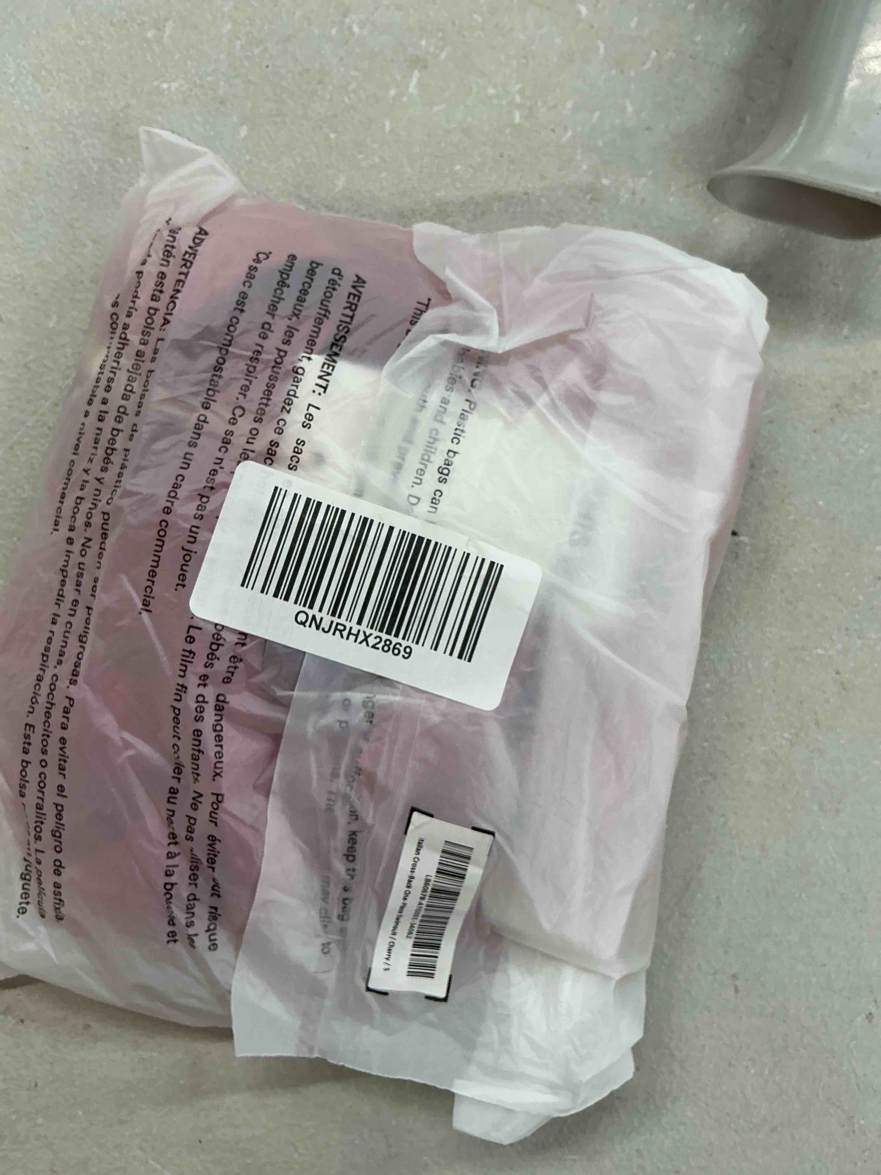 Condition photo showing New/Like New for quince italian cross-back one-piece swimsuit, s, cherry