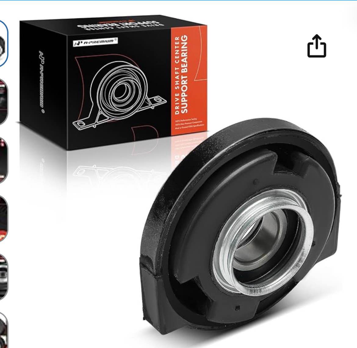 A-Premium Drive Shaft Center Support Bearing Compatible with Nissan Pathfinder 1989-1997, D21 1986-1994, Pickup 1995-1996, 4WD, Replace# 3752136G25, 3752134G25, Driveshaft Carrier Bearing