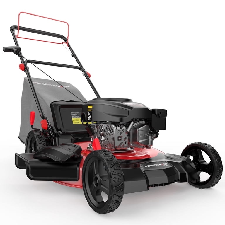 PowerSmart 22” and 170 Cc Gasoline Self-Propelled Lawn Mower, with 6-Position Height Adjustment