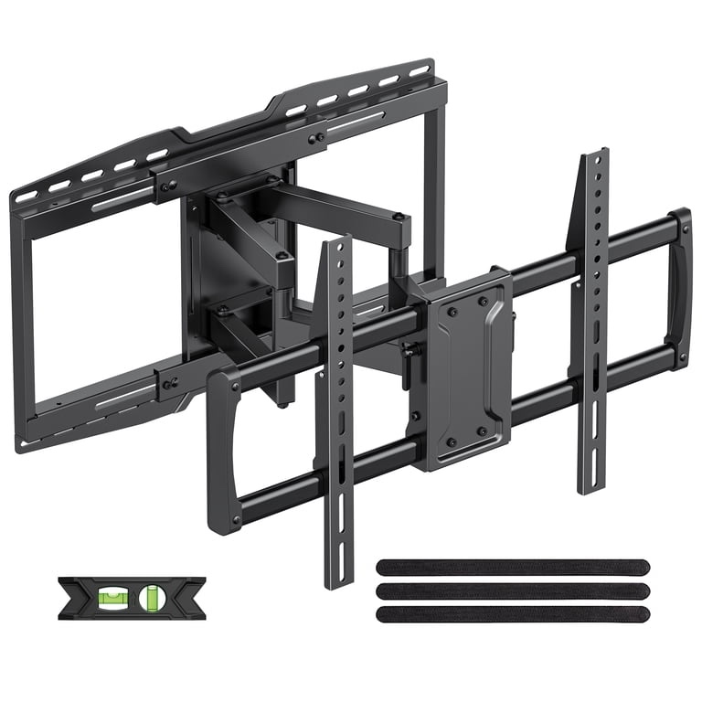 USX MOUNT Full Motion TV Wall Mount for 42 to 90 Inch TVs with Tilt and Turn, 6-Arm Articulated Bracket for TVs up to 150 Pounds, VESA Maximum 600 x 400 Mm, 12??/16??/18??/24?? Wooden Upres