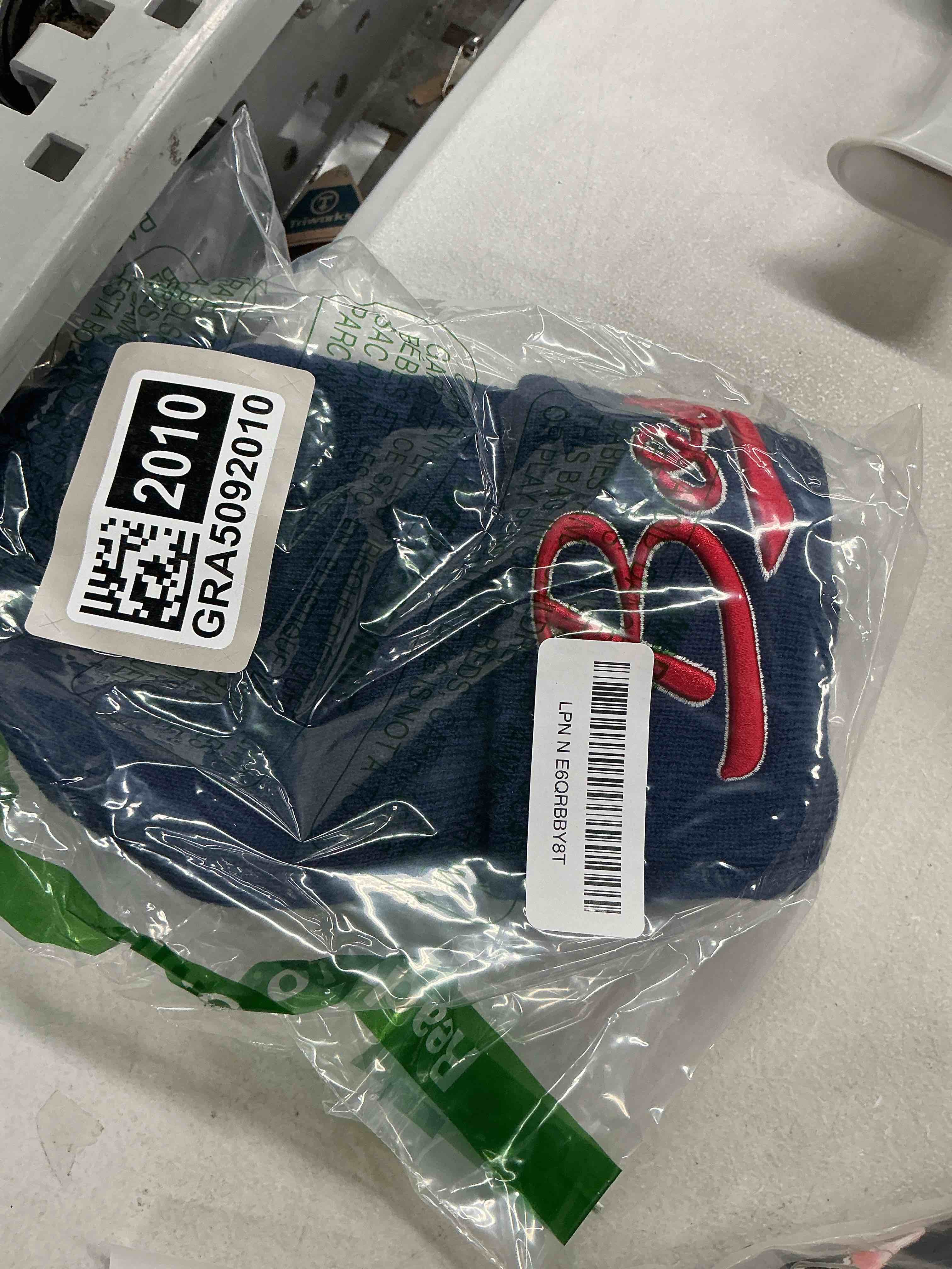 Condition photo showing Good Condition for city team 3d embroidery classic cuffed knit hat beanie toque skull cap one size bos navy