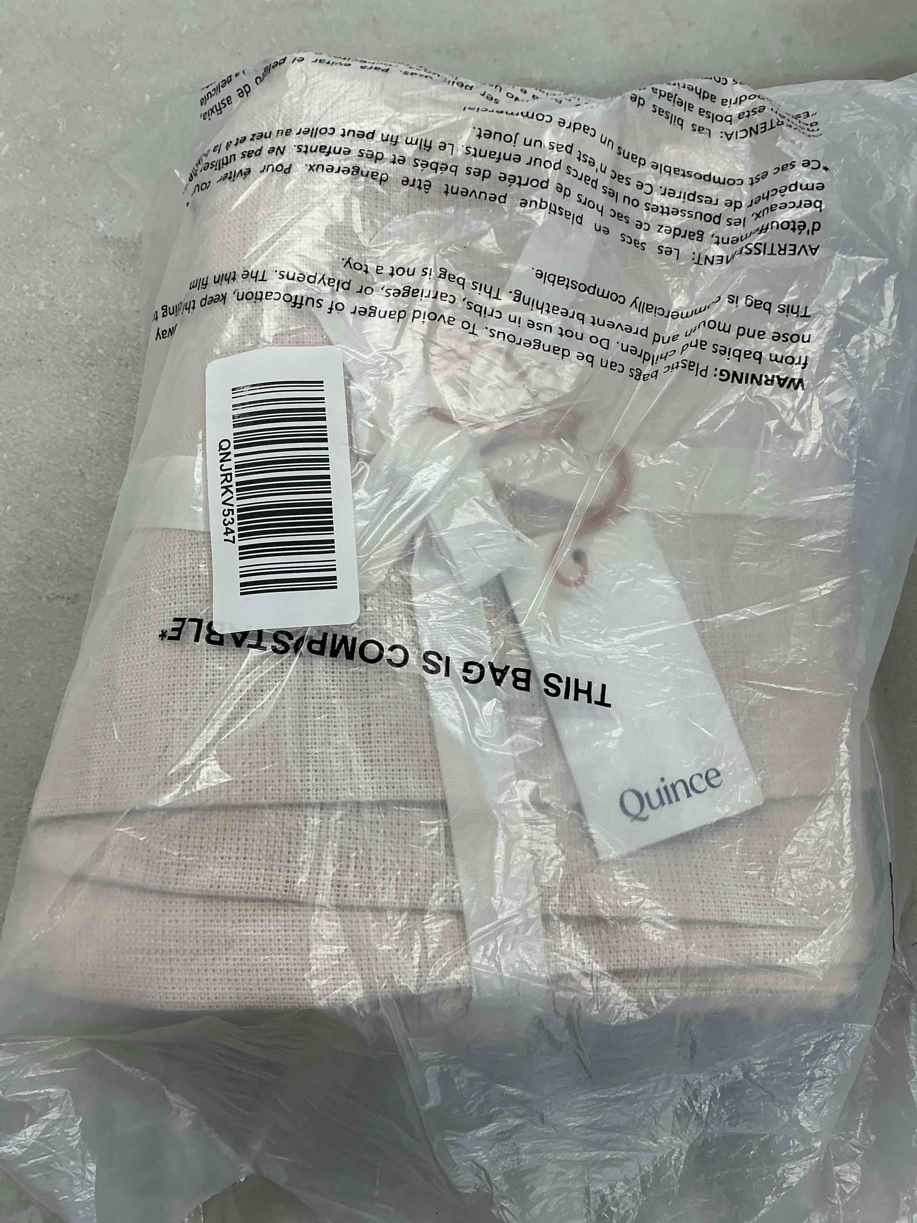 Condition photo showing New/Like New for quince heavyweight european linen curtain - single panel, 48x84, sand