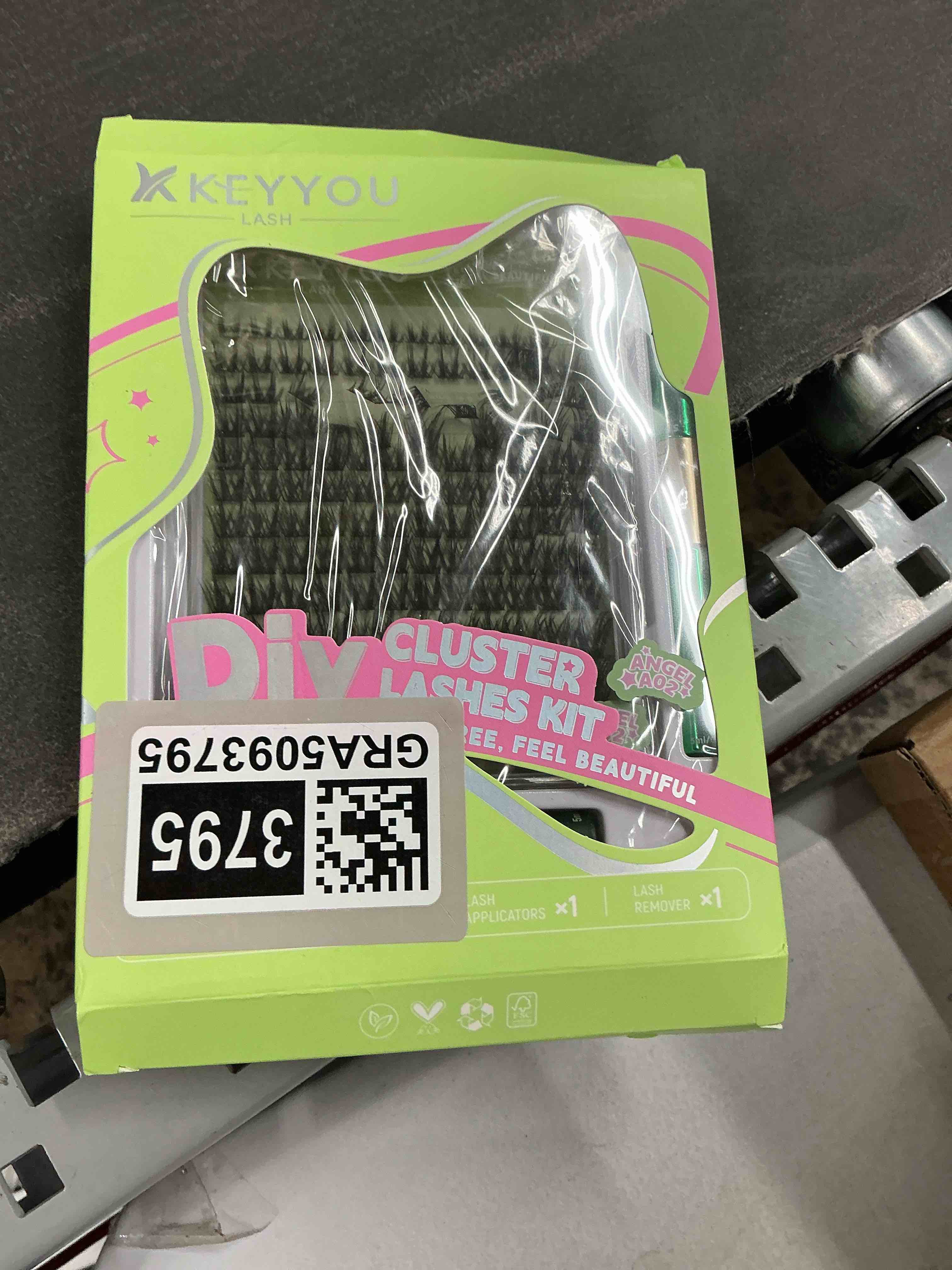 Condition photo showing Good Condition for keyyou angel lash clusters kit, 8-18mm mix d curl wispy natural eyelash clusters with bond, seal and tweezers for diy eyelash extension at home(lash kit-angel a02) lash kit-a02-8-18mix