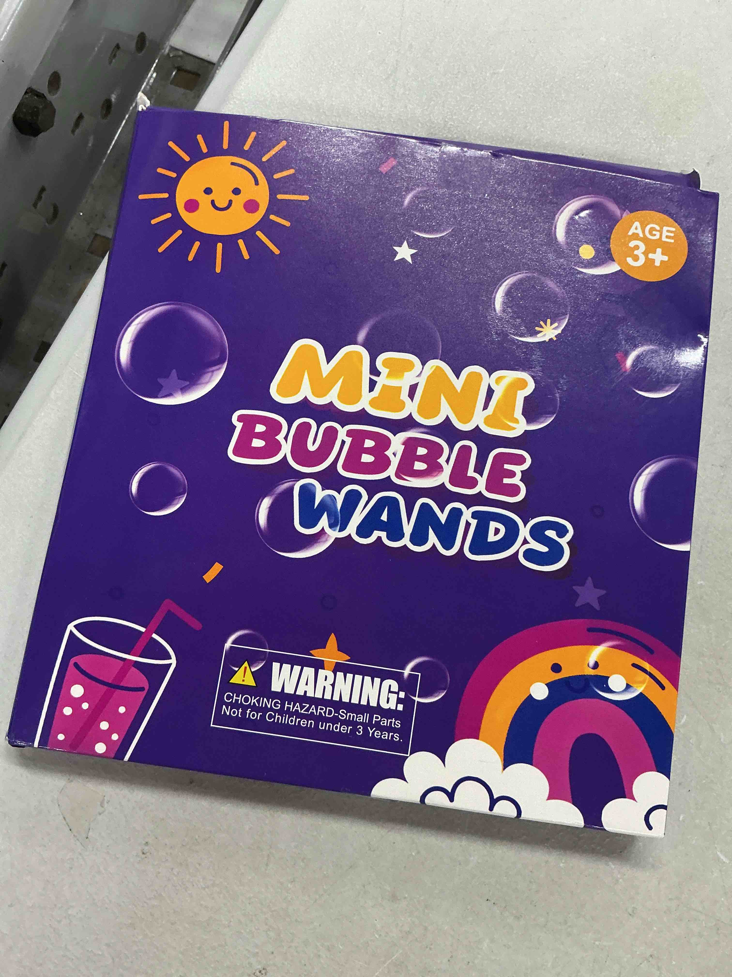 Condition photo showing New/Like New for party goodie bag stuffer fillers for kids, 32 pack mini bubble wand toys gifts for toddler, small birthday summer beach pool camping party favor supplies,4th of july classroom school stuff treat prize