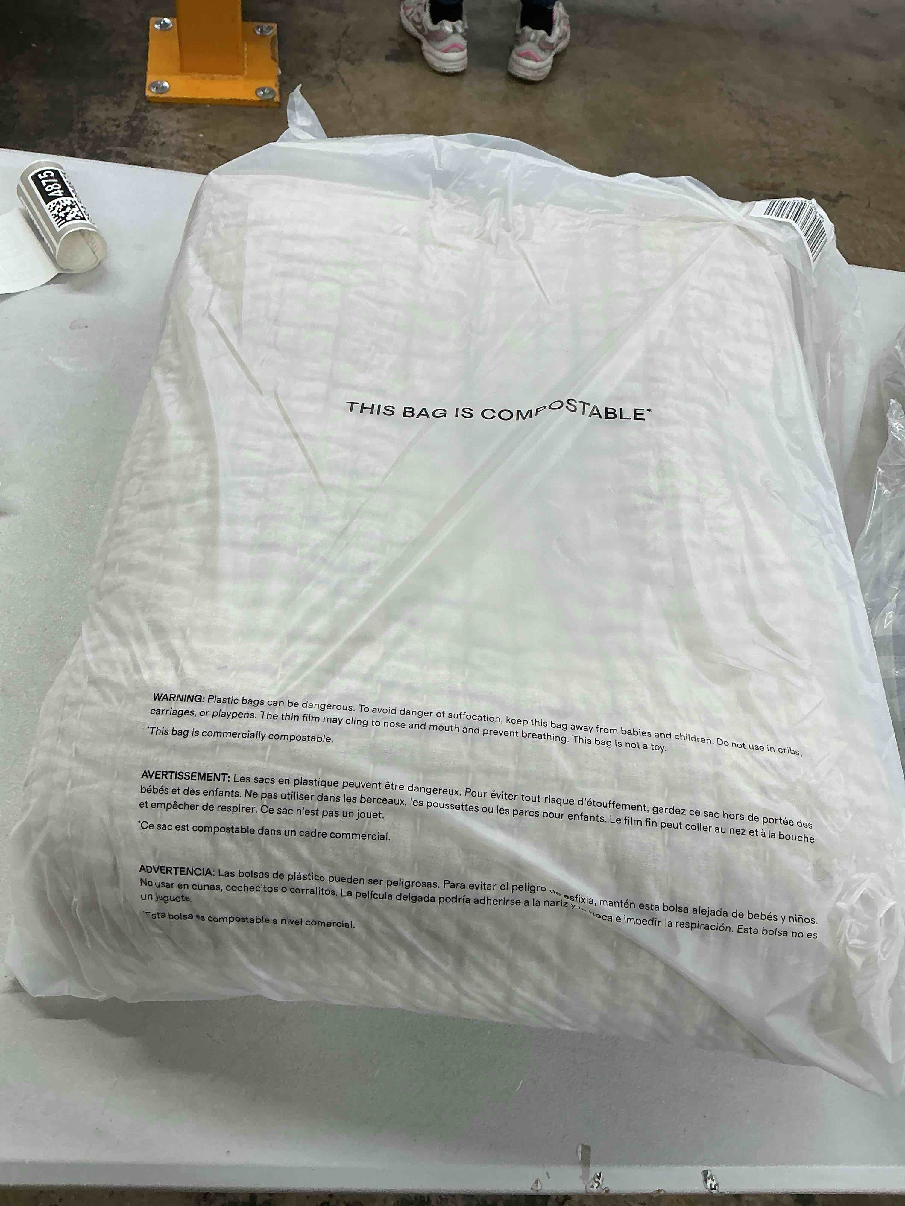 Condition photo showing Good Condition for quince european linen cotton stitch quilt set, full/queen, natural