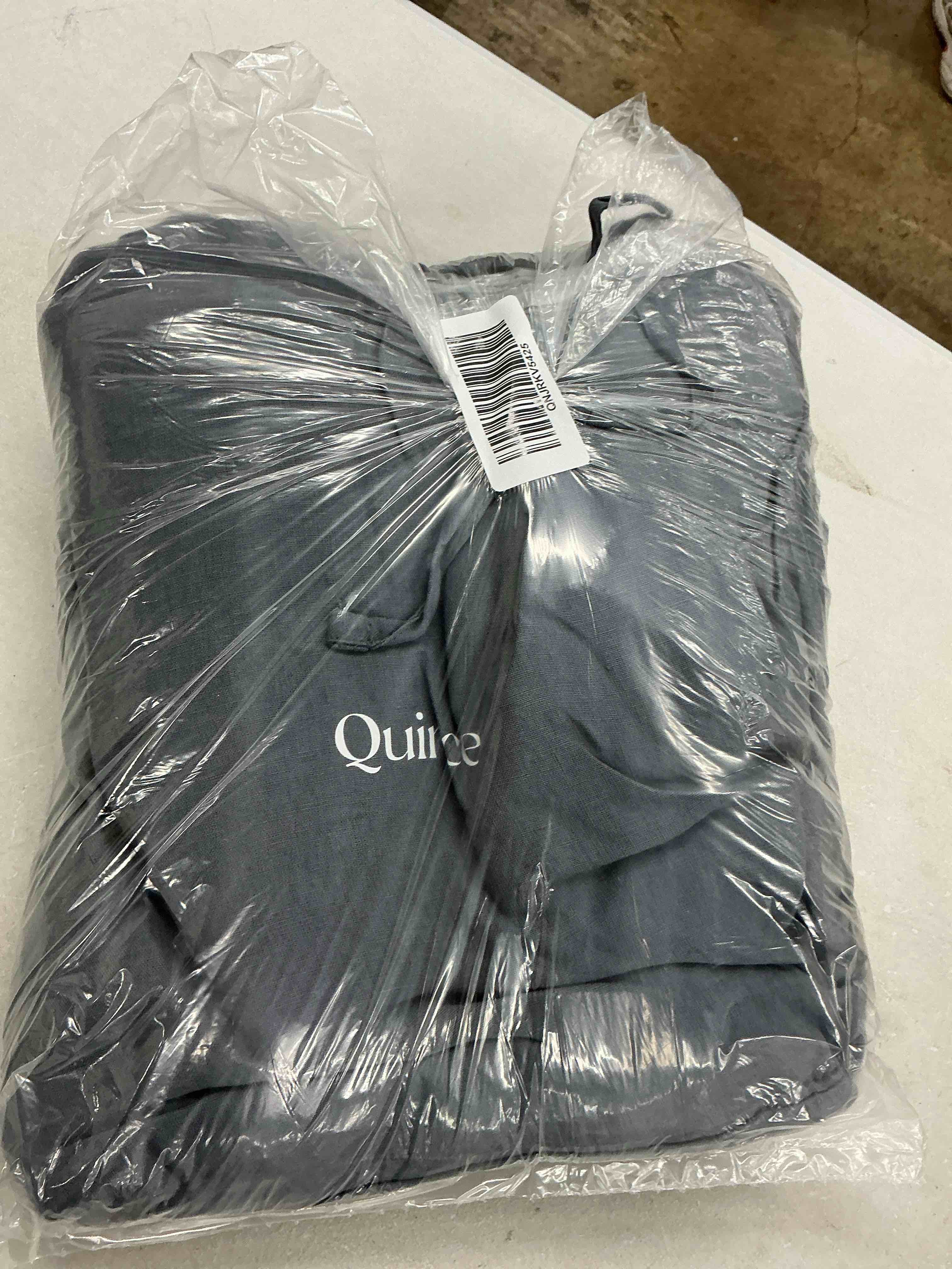 Condition photo showing New/Like New for quince european linen duvet cover, full/queen, nightfall