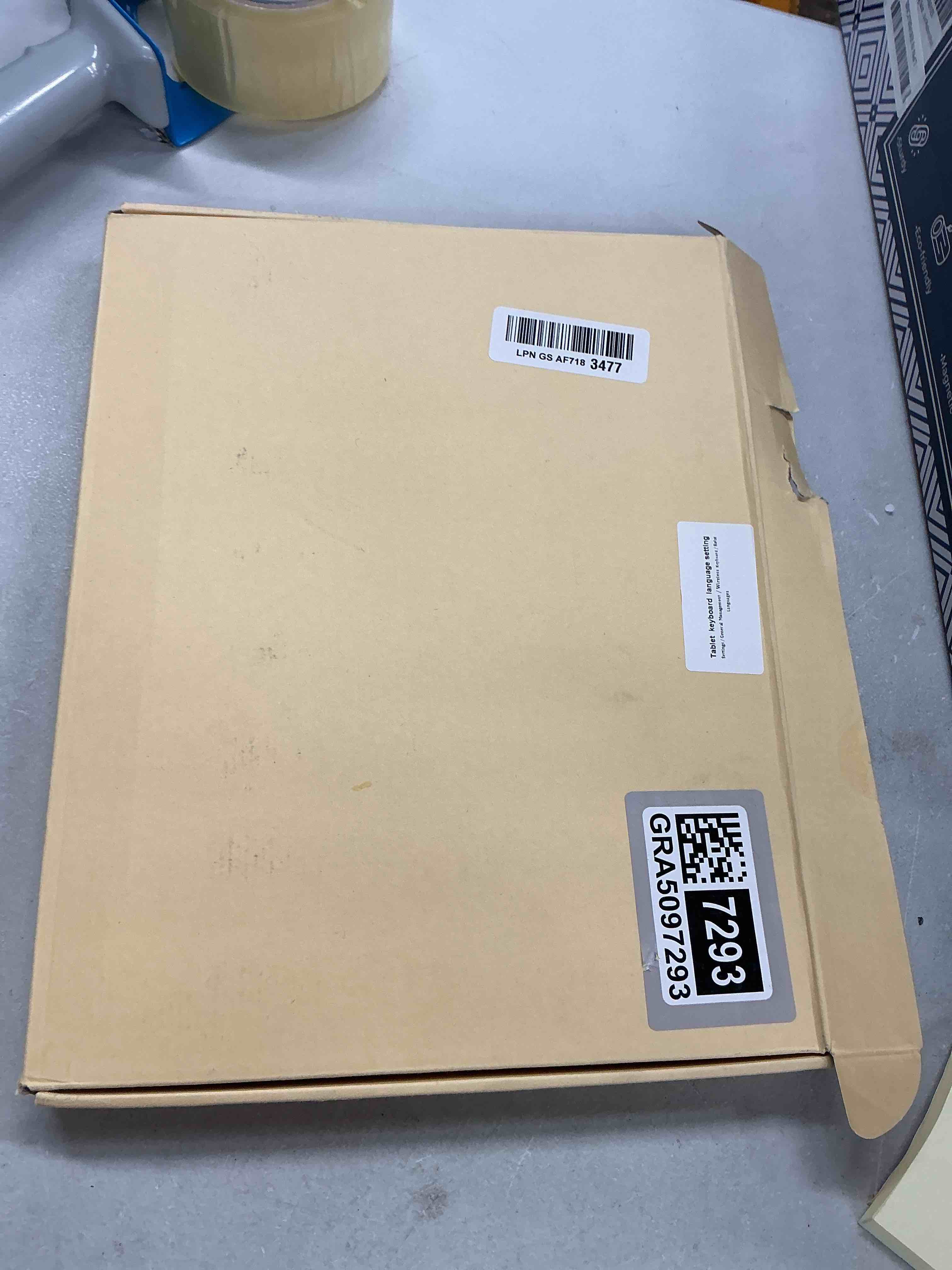 Condition photo showing Good Condition for for galaxy tab s10 fe+ 13.1 inch case with keyboard - 7 color backlit detachable tablet keyboard cover with touchpad - tab s10 fe plus 13.1" 2025 samsung keyboard case with s pen holder black