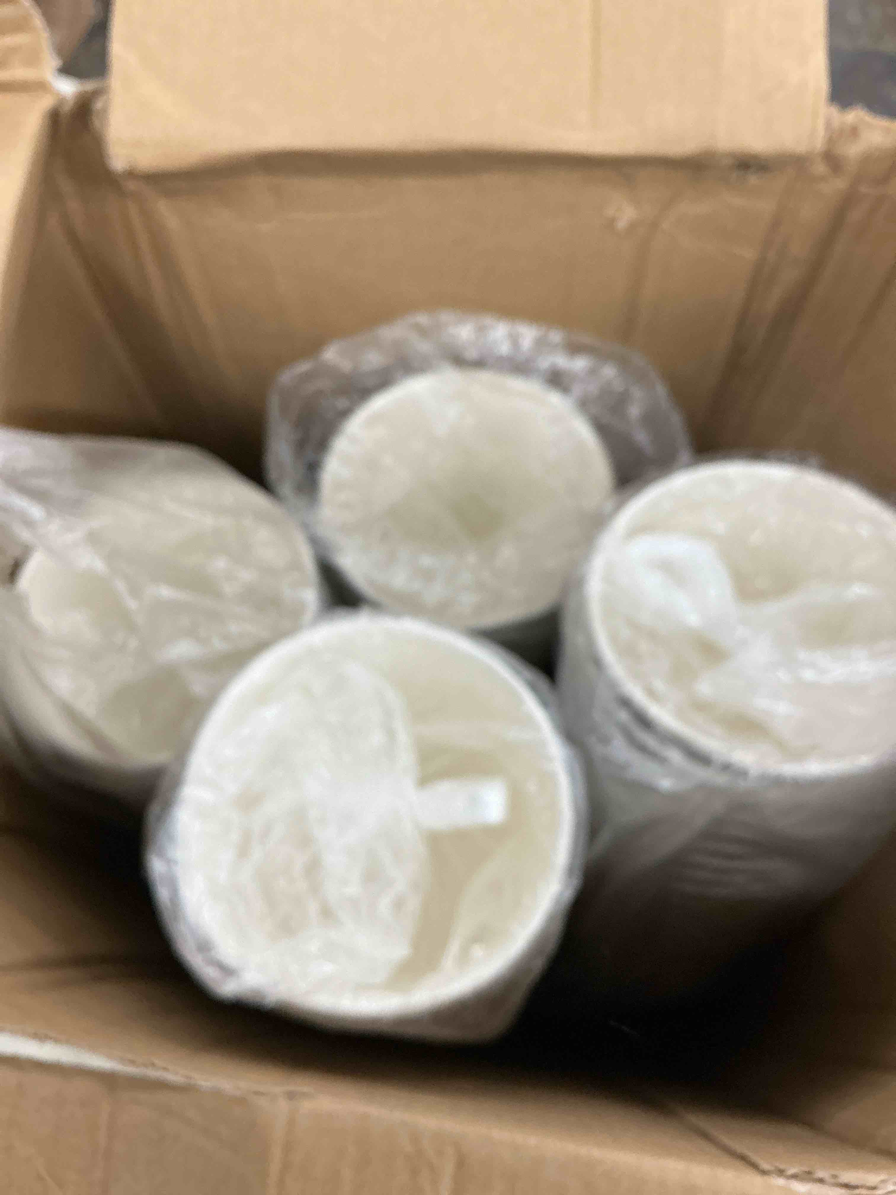 Condition photo showing Good Condition for bysnow 100 pack 16 oz coffee cups with lids, disposable insulated hot cups to go paper coffee cups, corrugated ripple wall cup for hot drink, office, coffee bar (grey 16 oz) 16oz-100pack