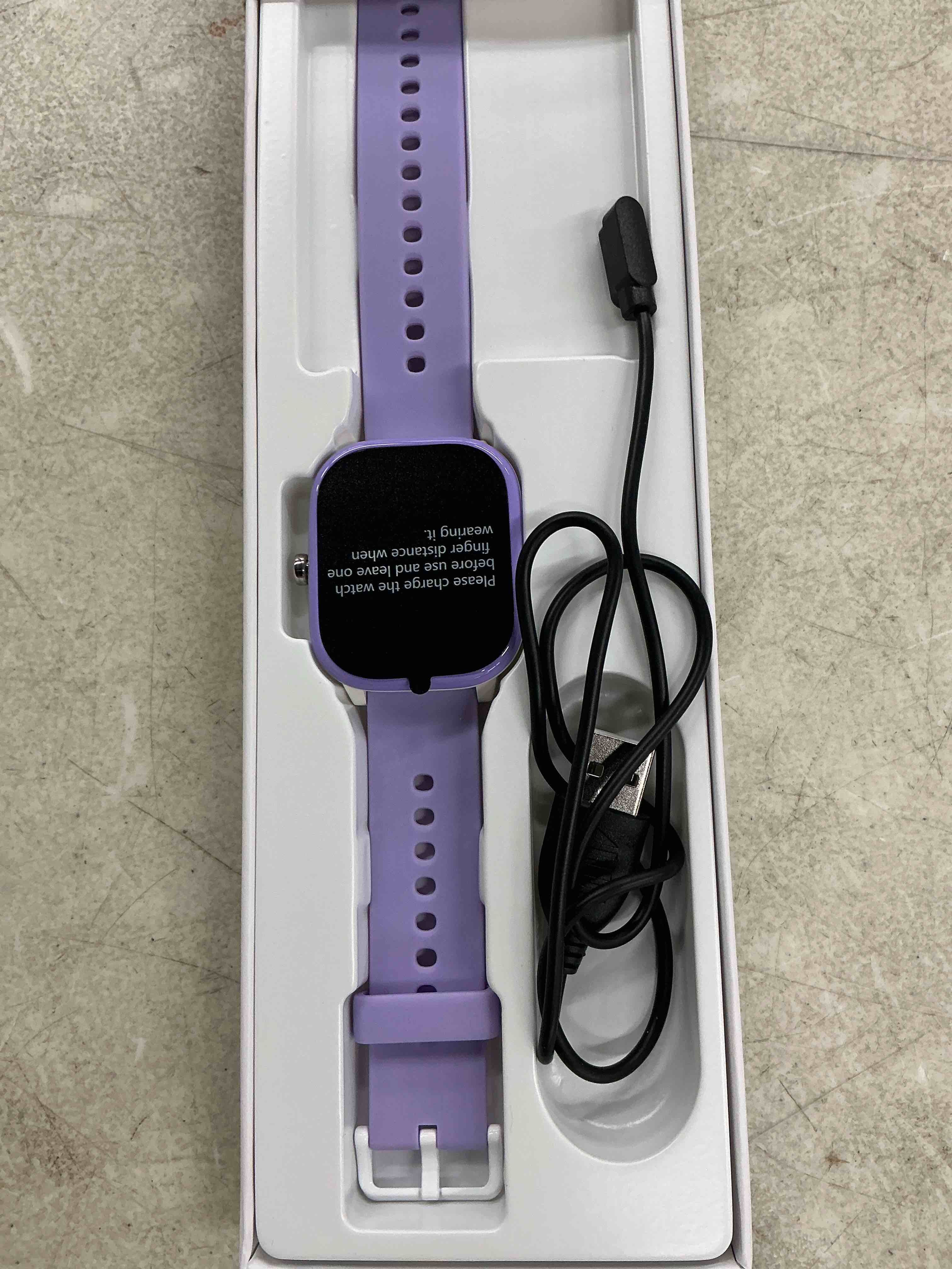 Condition photo showing Good Condition for kids wach for girls boys 6-15 year old - smart watch for kids 1.8" fitness tracker,no phone needed,pedometer sleep monitor heart rate waterproof,puzzle game for girls boys teens birthday gift (purple)