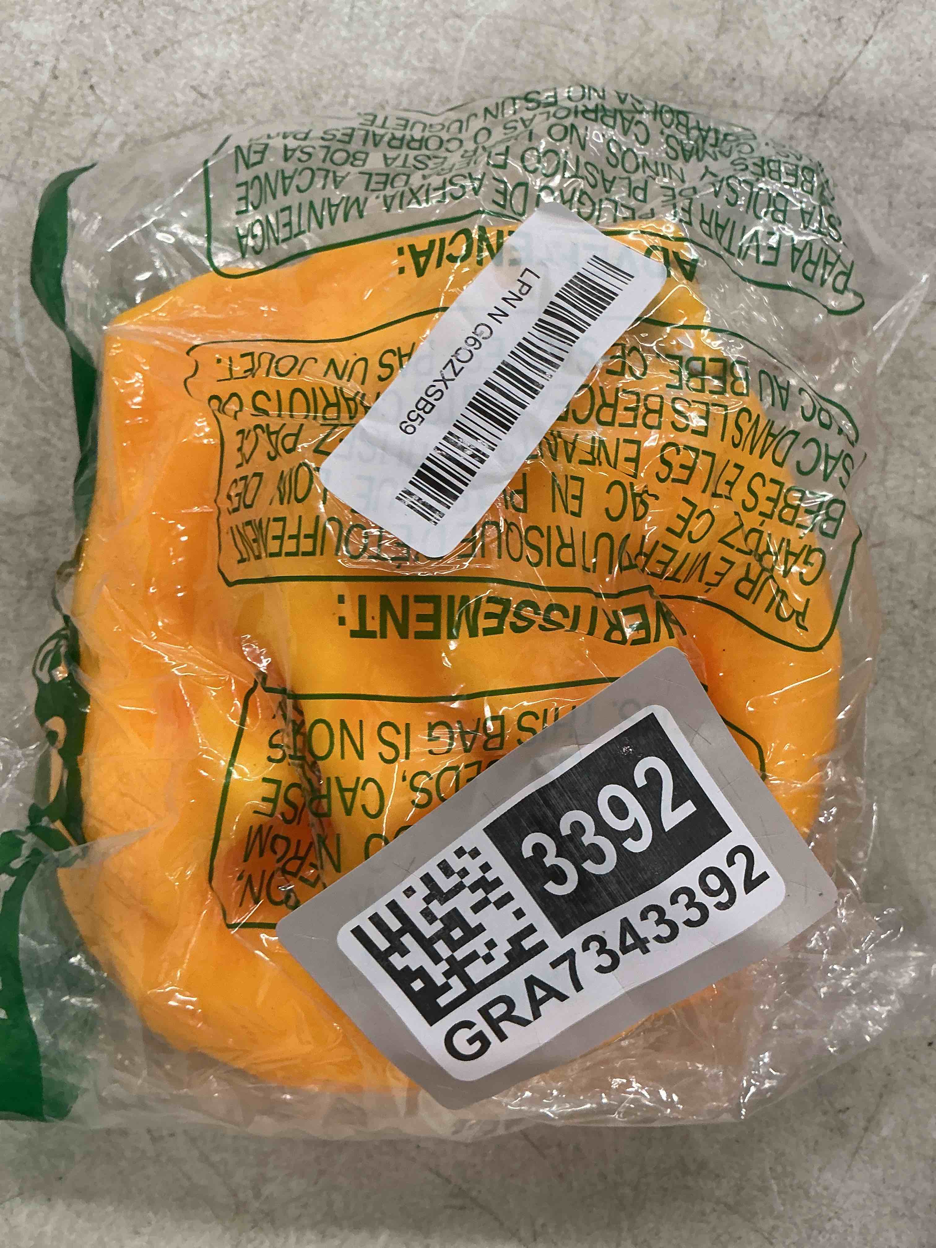 Condition photo showing Good Condition for orb easy sqweezy super cheesy - squeeze this big, fun, squishy, slow rising, extra soft giant block of cheese for stress relief - original sensory / fidget novelty toy and gift for kids and adults
