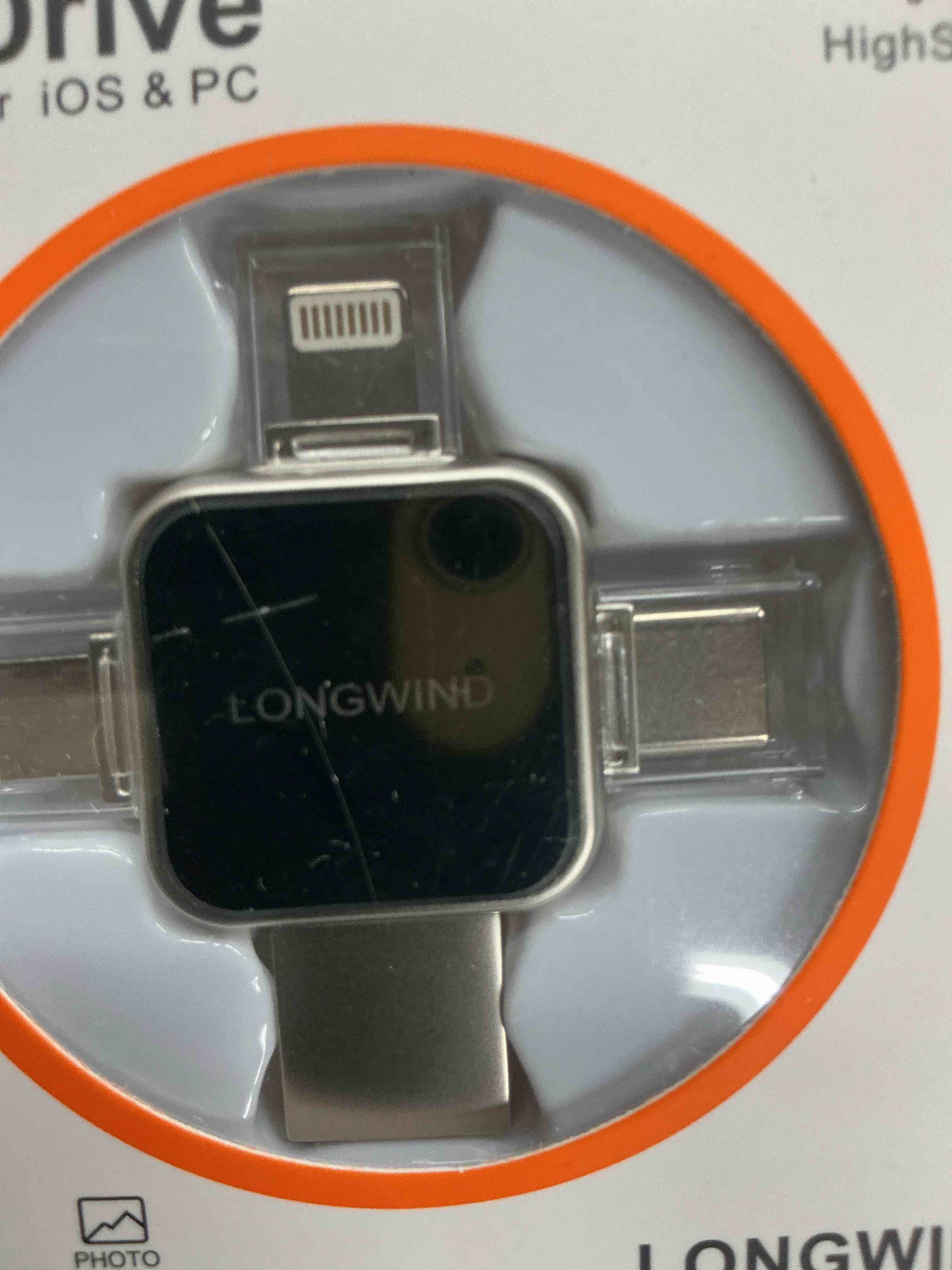 Condition photo showing New/Like New for photo stick flash drive,longwind 512gb usb 3.0 high speed thumb drive,usb memory stick portabl external easy backup photo storage for phone/android/pc/laptop/tablet (silver)