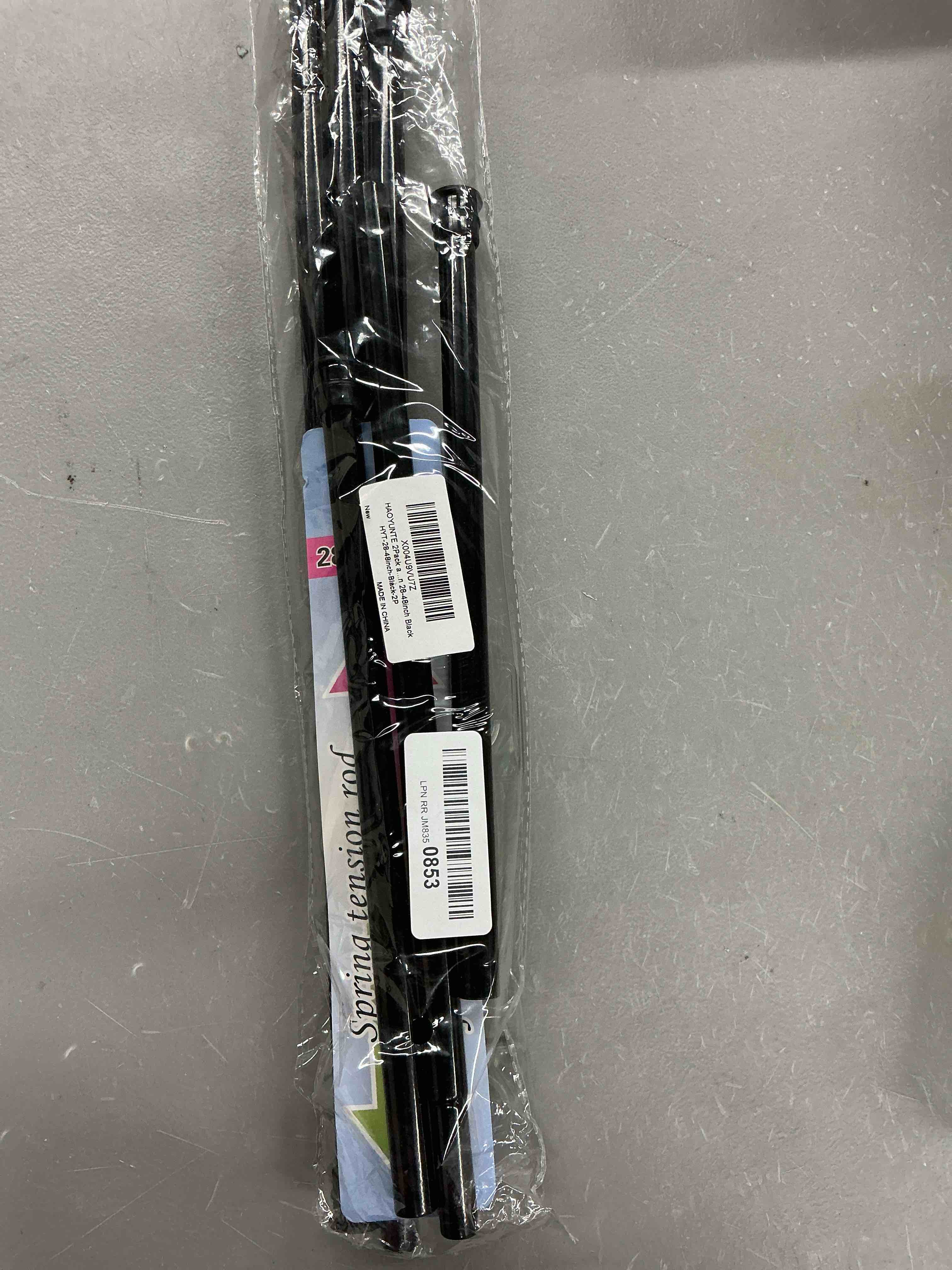 Condition photo showing Good Condition for 2 pack spring tension rods 28-48 inches no drill tension curtain rods black spring loaded curtain rods adjustable small short tension curtain rod for window,kitchen,doorway,cupboard,wardrobe black 28-48inch-2pcs
