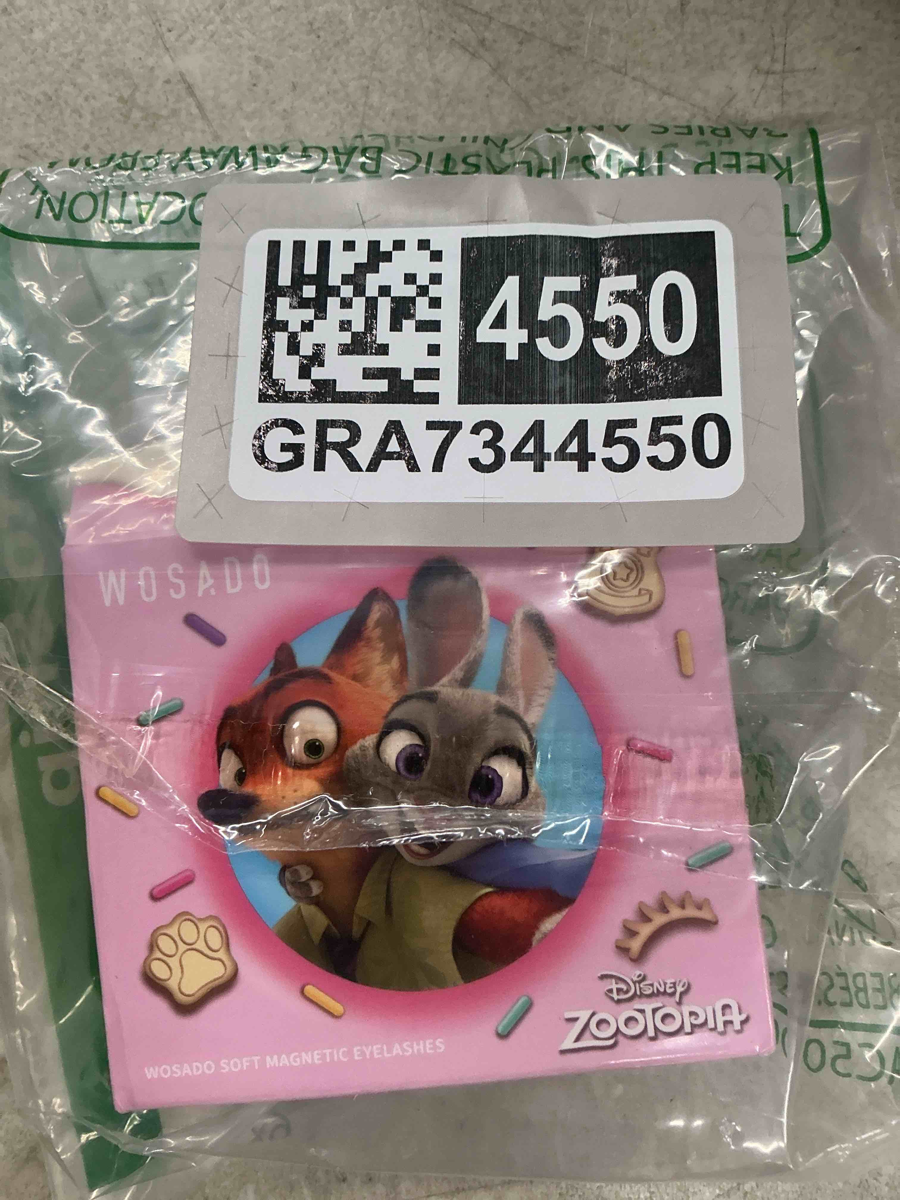 Condition photo showing Good Condition for wosado×zootopia1 soft magnetic eyelashes kit with applicator, disney [nick] 21.5mm reusable glue-free wispy magnetic lashes, cruelty-free false lashes, waterproof, lightweight, suit for heavy makeup