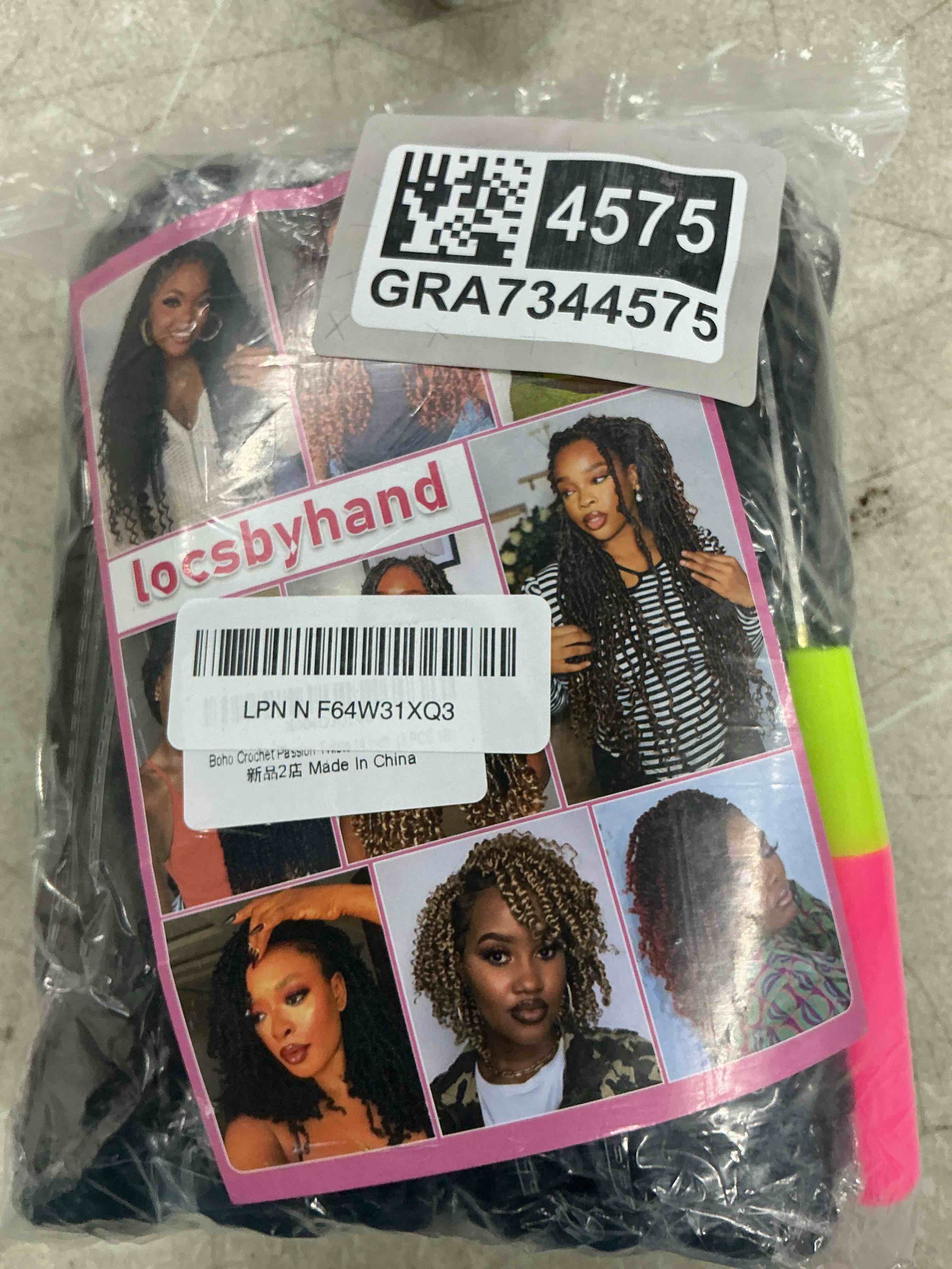 Condition photo showing Good Condition for boho crochet passion twist hair pre looped 14 inch 8 packs, 1b | pre twisted goddess passion twist crochet braids with curly ends for black women boho spring bohemian braiding hair extension