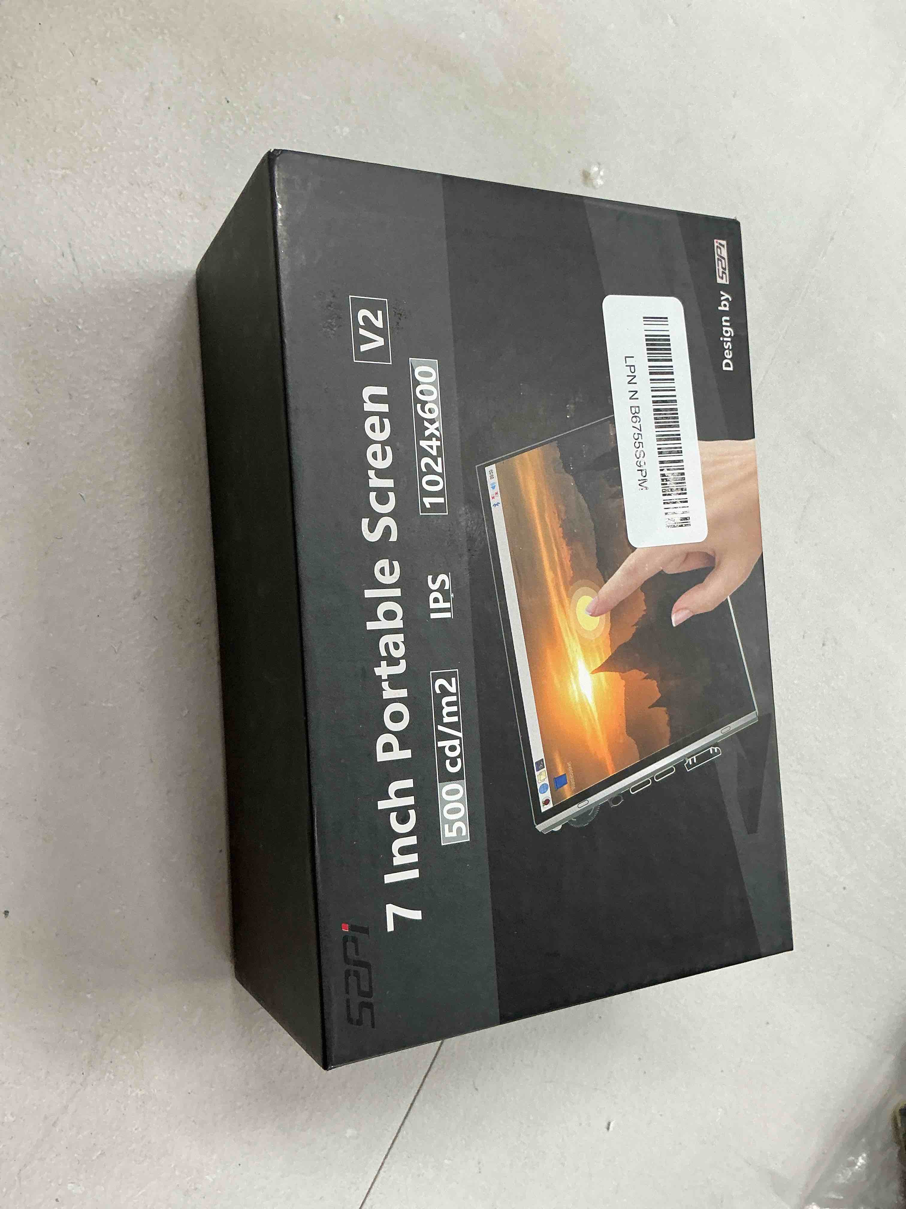 Condition photo showing Good Condition for geeekpi 7 inch capacitive touchscreen for raspberry pi, hdmi monitor ips 1024x600 lcd display with dual-speaker for raspberry pi 5/4b/3b+/3b/b+, with mount hole to install raspberry pi board