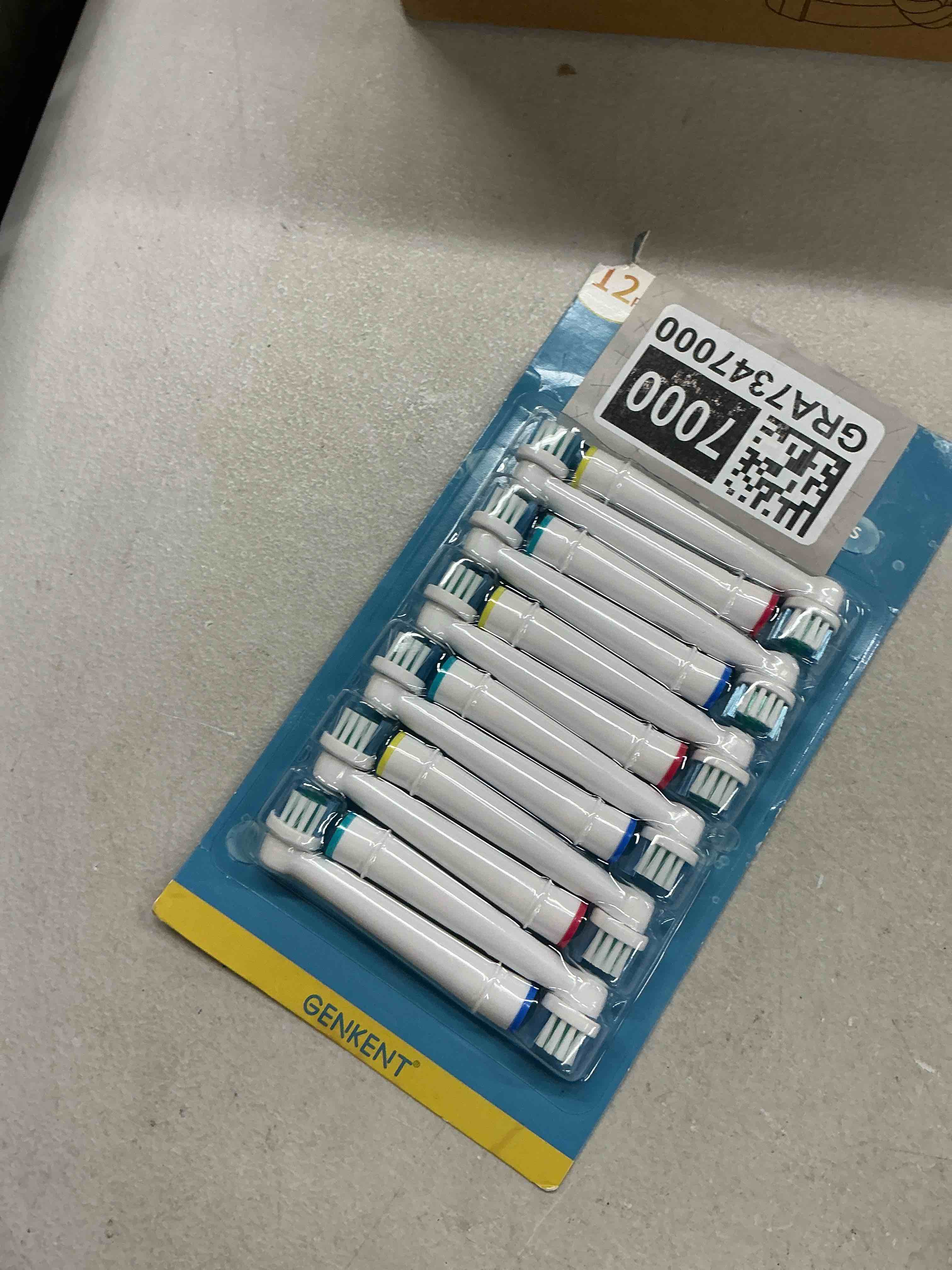 Condition photo showing New/Like New for replacement toothbrush heads compatible with oral b braun, 12 pcs professional electric toothbrush brush heads compatible with oral b replacement heads refill 7000/pro 1000/9600/500/3000