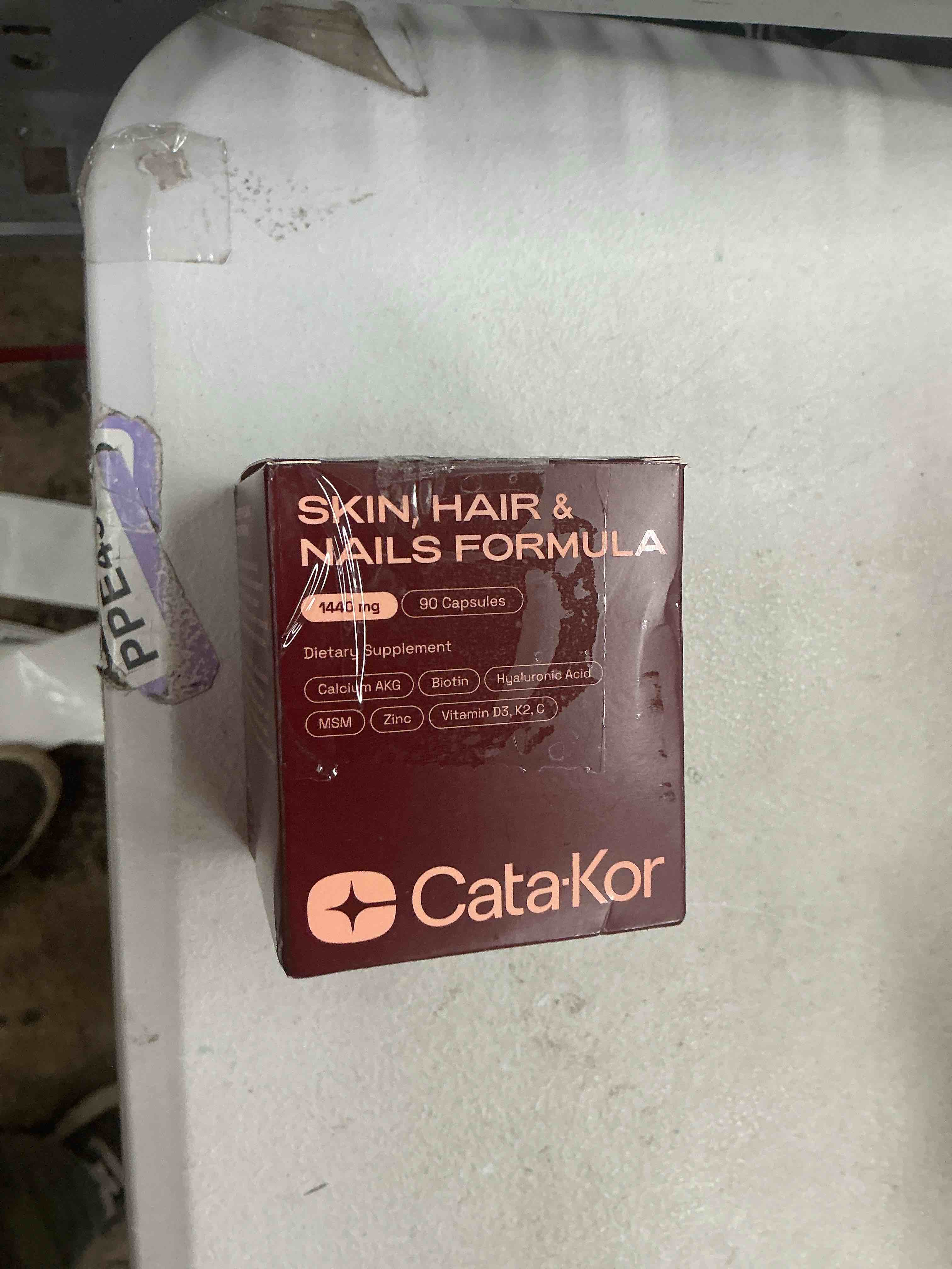 Condition photo showing New/Like New for cata-kor hair skin and nails vitamins for women – biotin collagen hair supplement | hyaluronic acid | calcium akg | msm | vitamin d3 k2 & c – hair growth vitamins