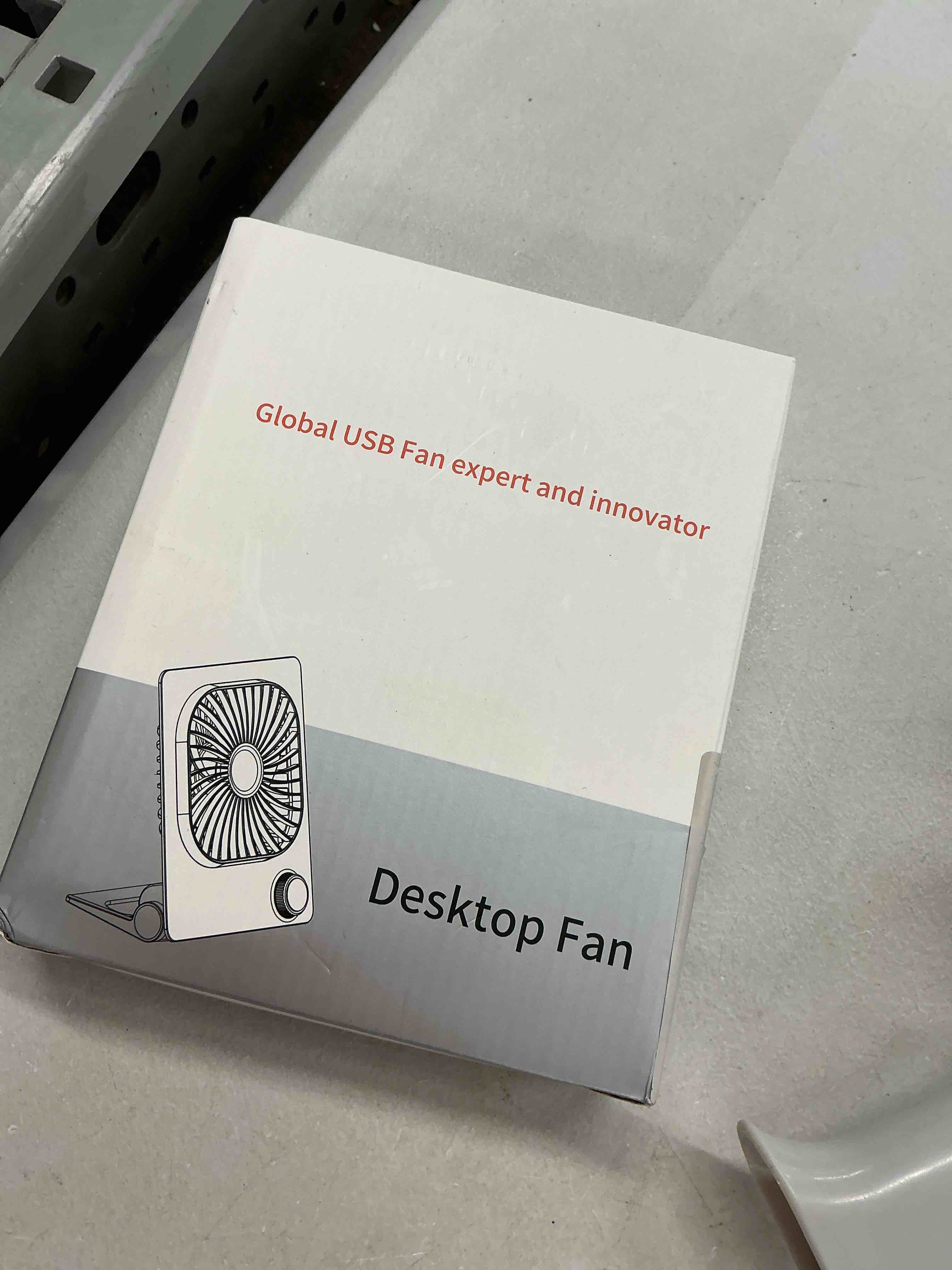 Condition photo showing Good Condition for desk fan, 6.61''ultra-thin 5000mah battery powered fan with powerful wind,100 speeds adjustable&digital display,timer,ultra-quiet small portable fan for bedroom,office,travel,summer essentials black
