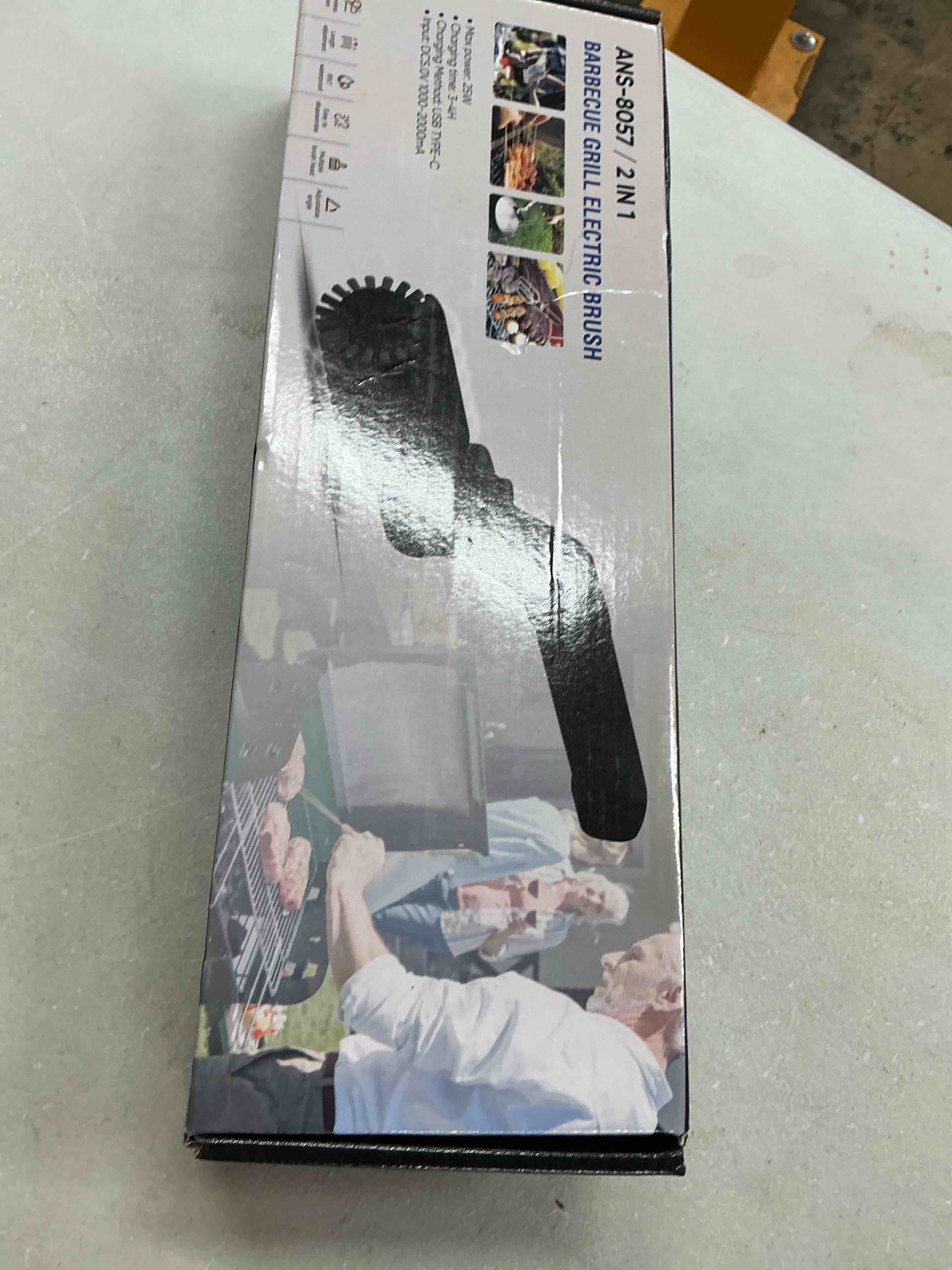 Condition photo showing Good Condition for vahrelo grillmaster pro electric grill brush for outdoor grill, cordless rotary cleaning brush with detachable heads, protective cover, type c rechargeable bbq tool for summer cookouts