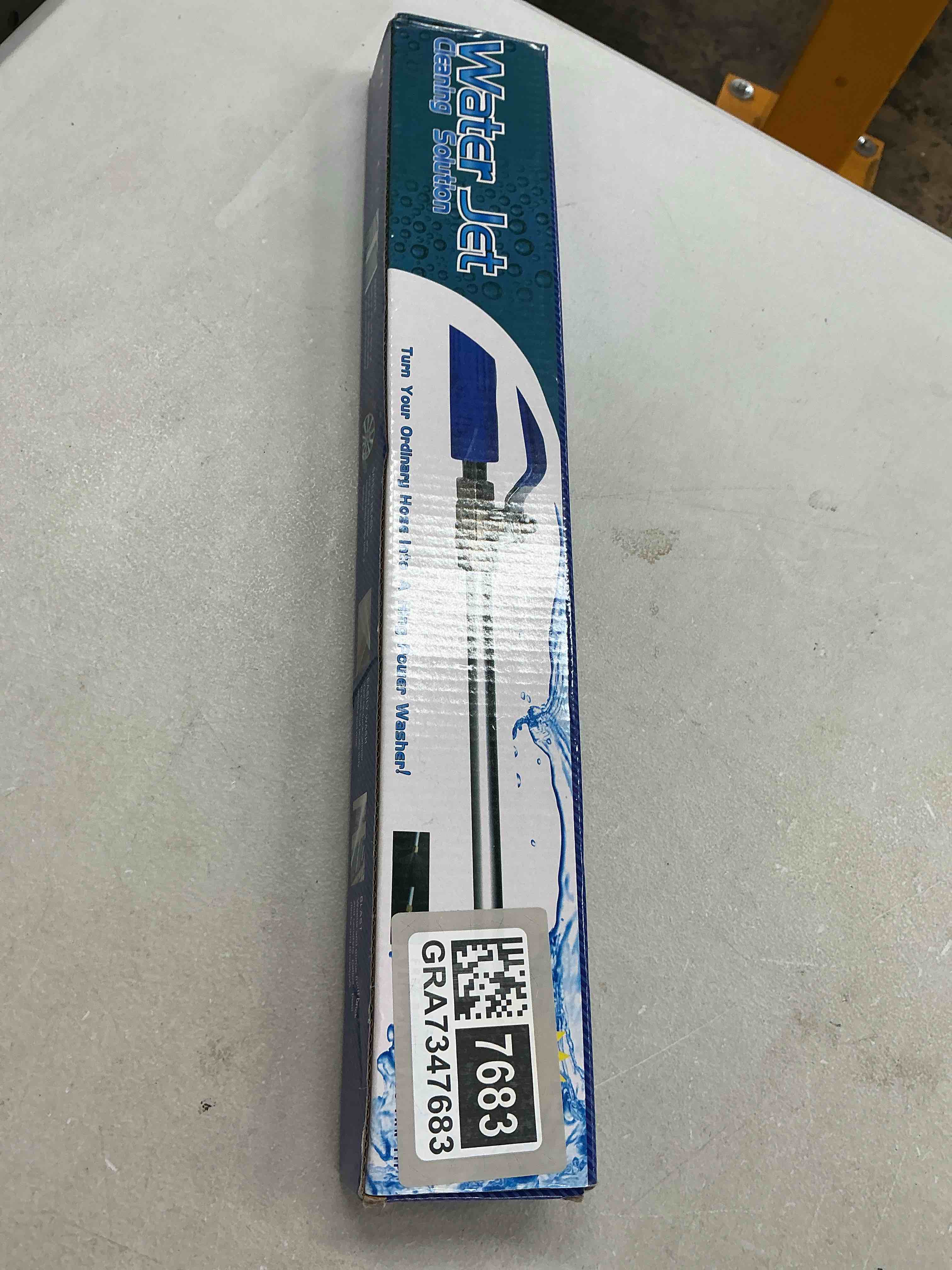 Condition photo showing Good Condition for 2026 upgraded jet nozzle power washer for garden hose, includes 2 high-pressure nozzles and quick connectors | hydro jet high pressure washer tools gray 18.0 inches