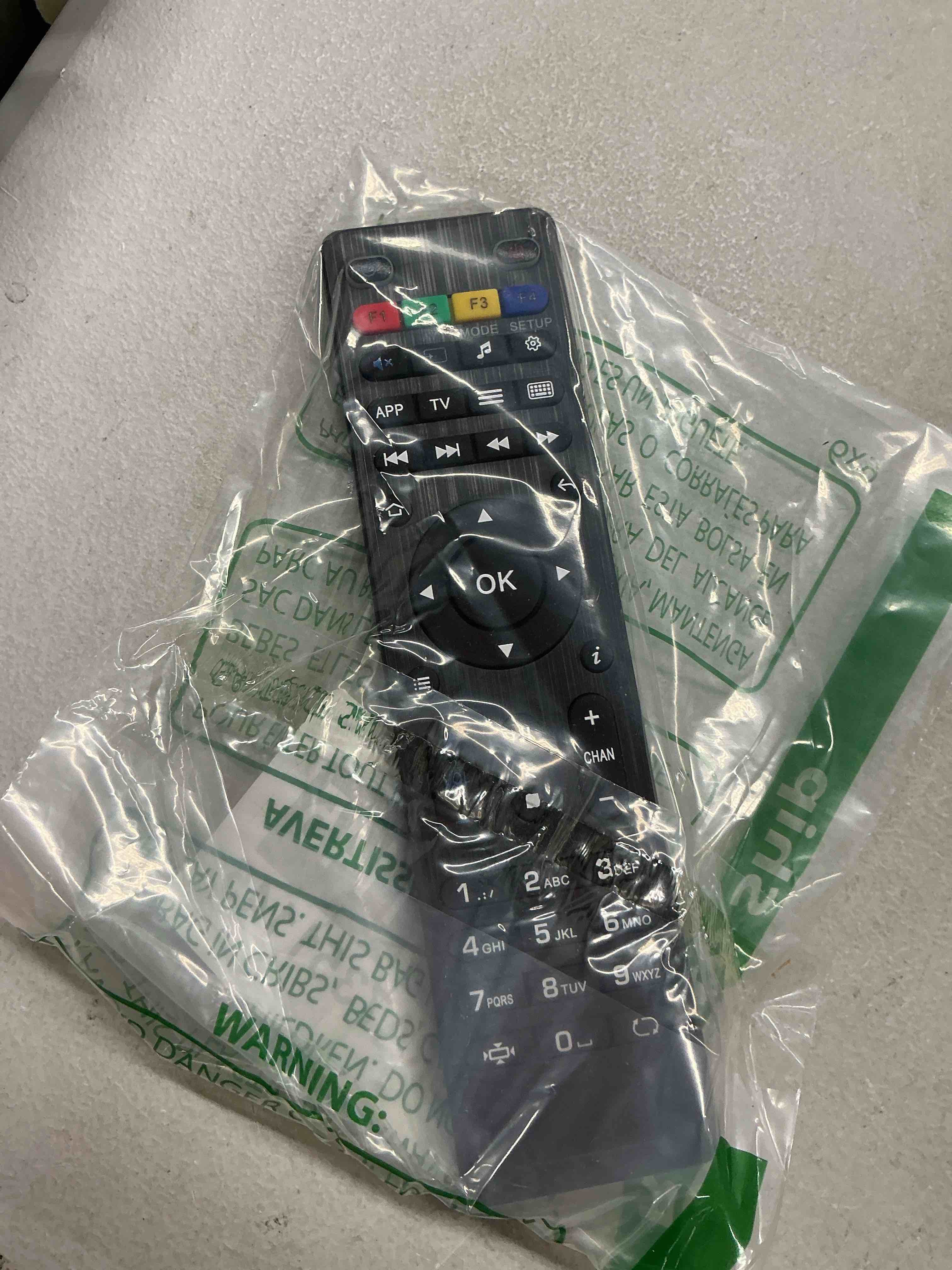 Condition photo showing Good Condition for replacement remote control for mag254 mag250 255/256 / 257/260 / 275/349 / 350/351 / 352 ott tv box iptv set-top box, black