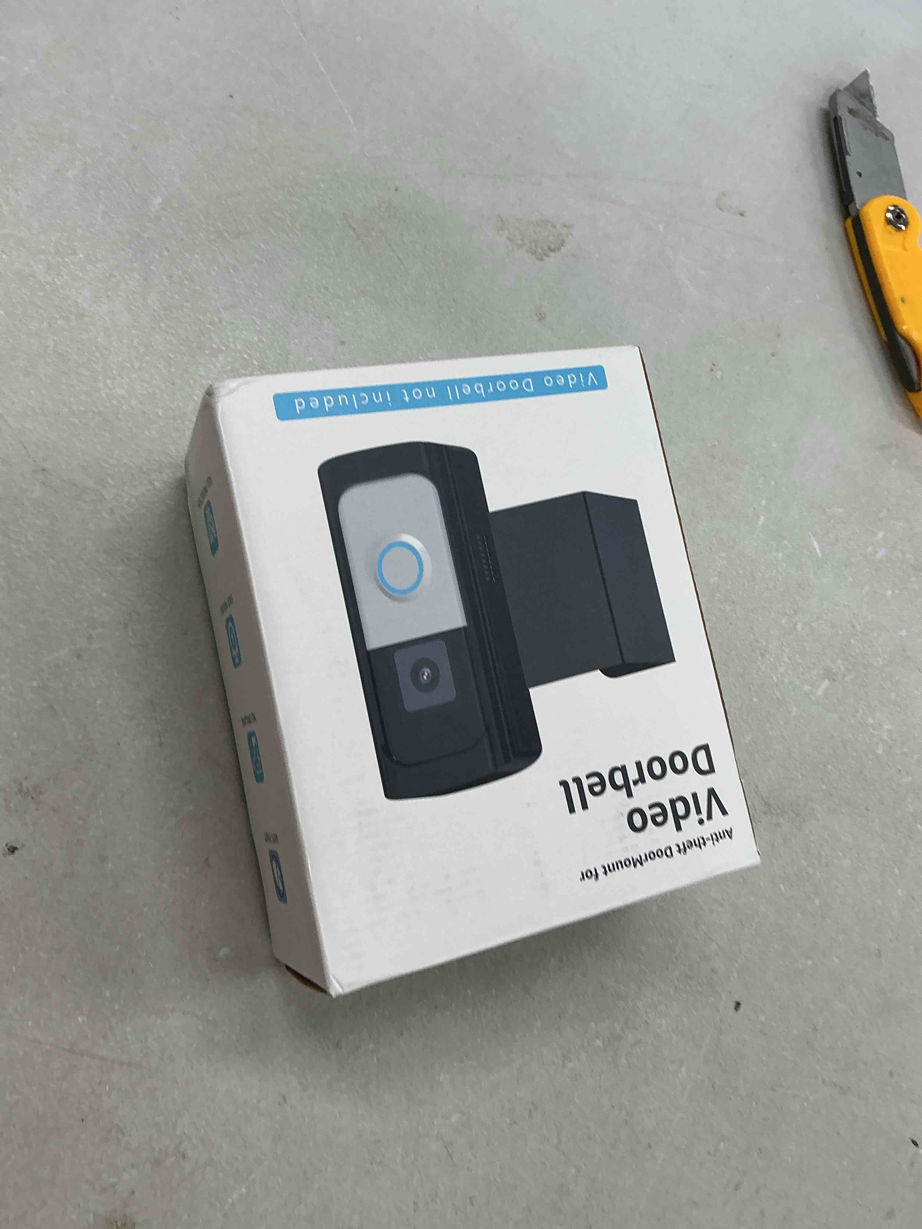 Condition photo showing Good Condition for anti-theft video doorbell camera mount, doorbell bracket no drilling compatible with most video doorbell for houses, apartments, rentals (black)