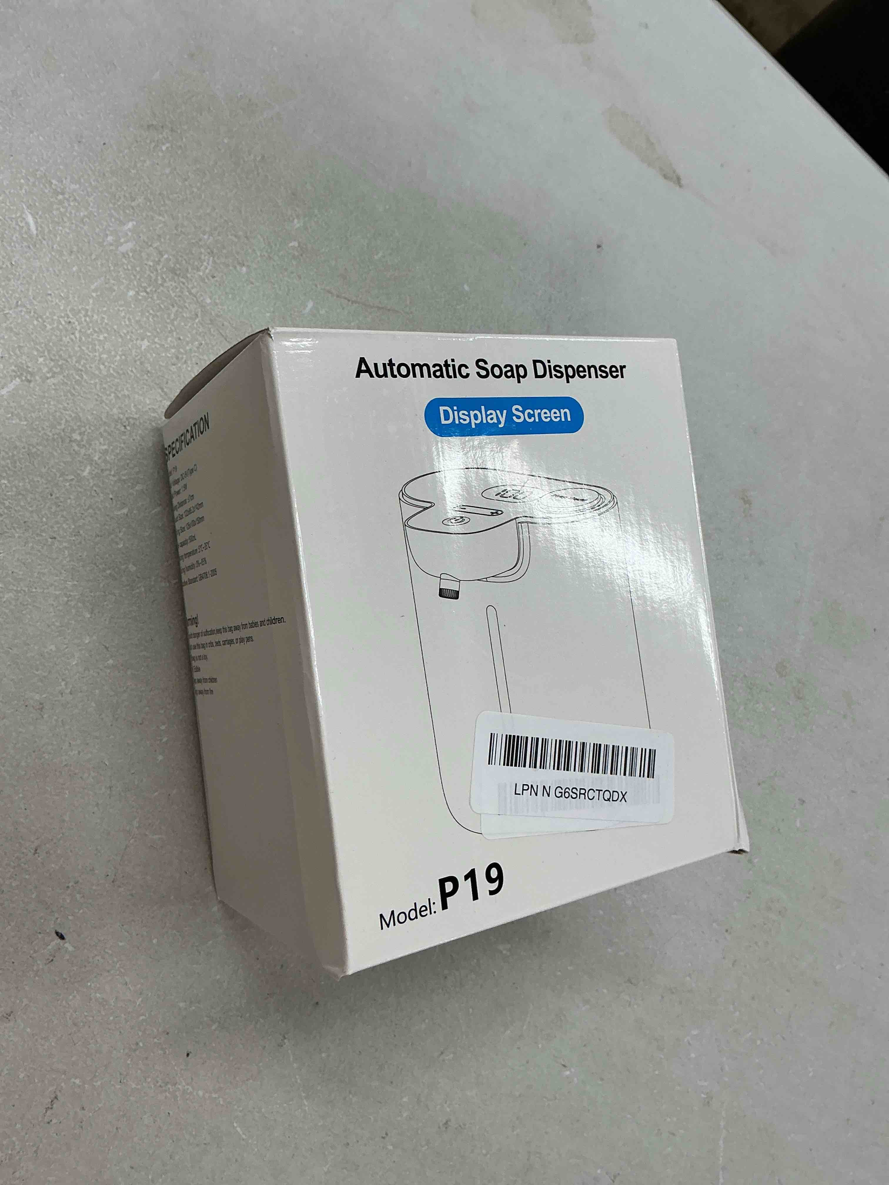 Condition photo showing Good Condition for automatic soap dispenser,9 levels liquid soap dispenser for kitchen, rechargeabletouchless liquid hand soap dispenser for bathroom,16.9oz/500ml,1200mah rechargeable,wall mount & countertop