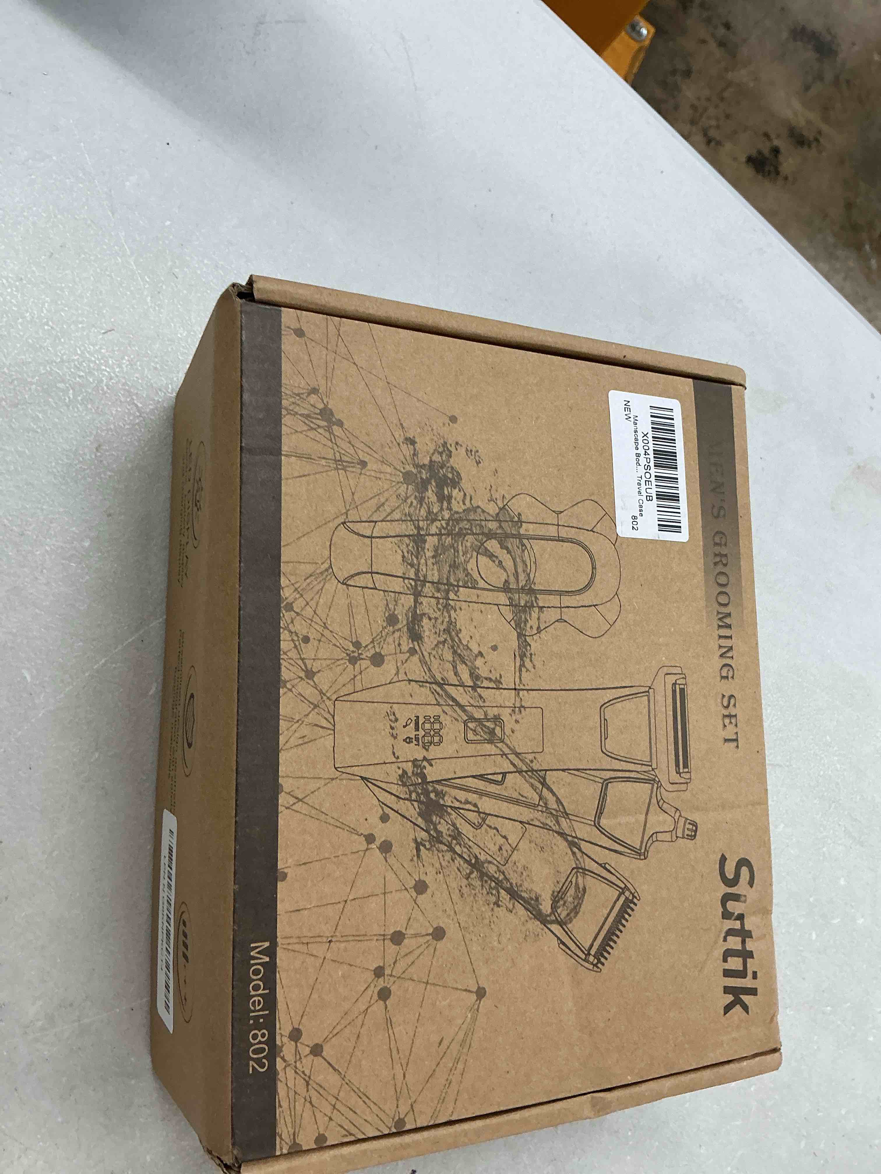 Condition photo showing Good Condition for manscape body and ball trimmer for men, bald head & body shaver, mens grooming kits pubic groin hair trimmer, body groomer electric razors for smooth shaving, ipx7 waterproof black802