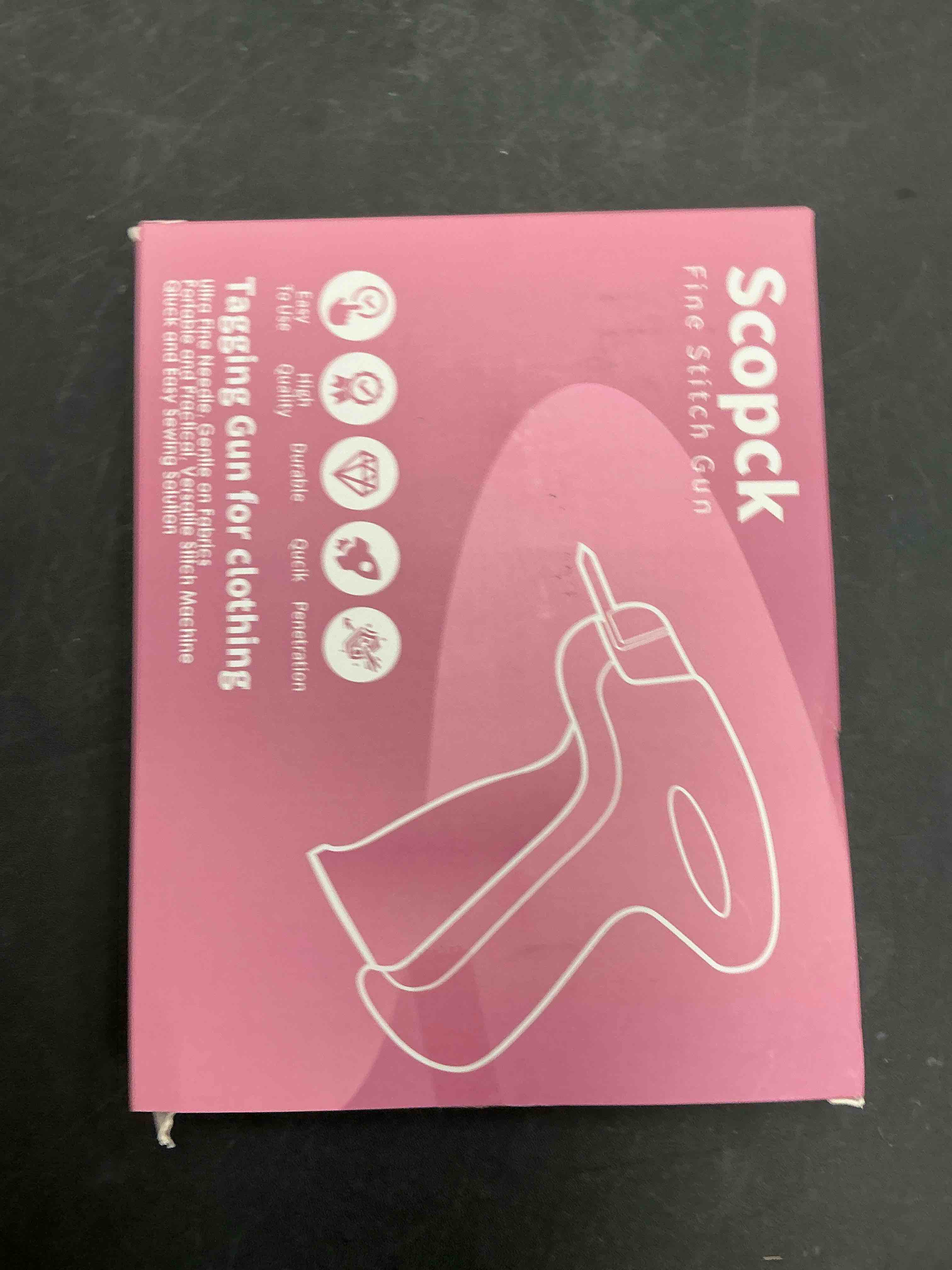 Condition photo showing Good Condition for Stitch Gun for Clothes - Handheld Stitch Gun Quick Clothing Fixer - Tagging Gun - Includes 6 Needle, 1000 Black Fasteners & 1000 White Fasteners (Pink/Orange) Purple