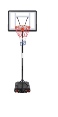 Ktaxon 33 In. Portable Basketball Hoop Stand, 6.5-8 ft Adjustable Basketball Goal System, with PVC Backboard Indoor/Outdoor