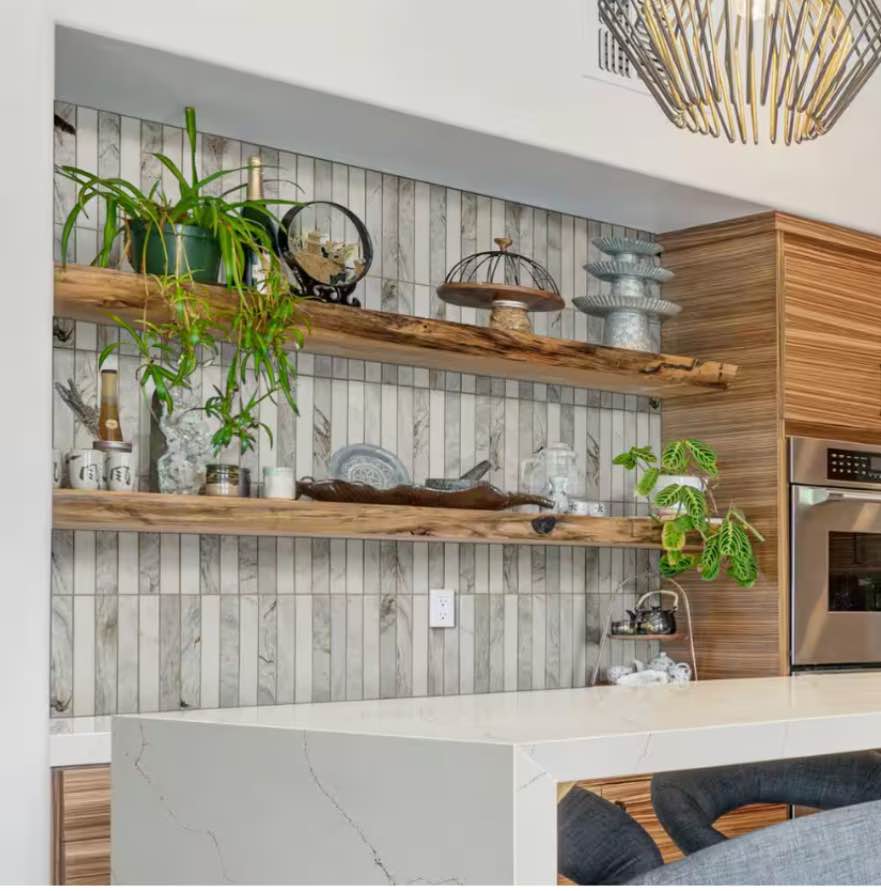 Arabescato Venato White Stacked 12 in. x 12 in. x 0.38 in. Honed Marble Mesh-Mounted Mosaic Tile (10 sq. ft./Case)