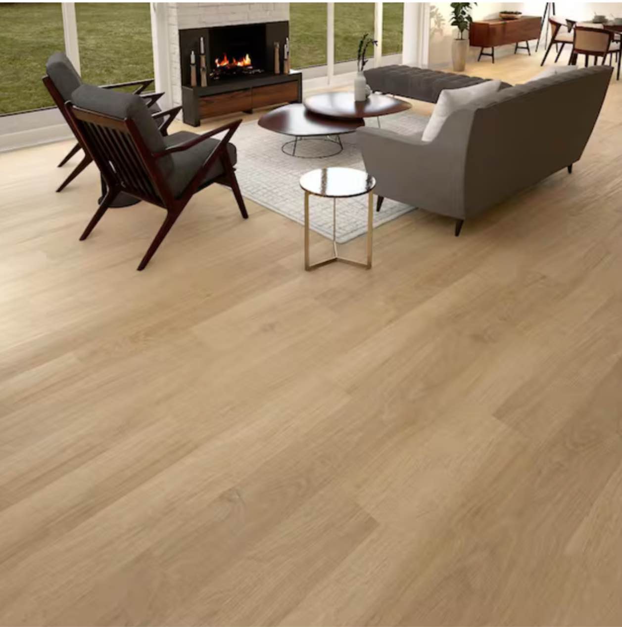 Hudspeth Maple 22 MIL x 8.7 in. W x 59 in. L Waterproof Click Lock Luxury Vinyl Plank Flooring (25 sq. ft./Case)